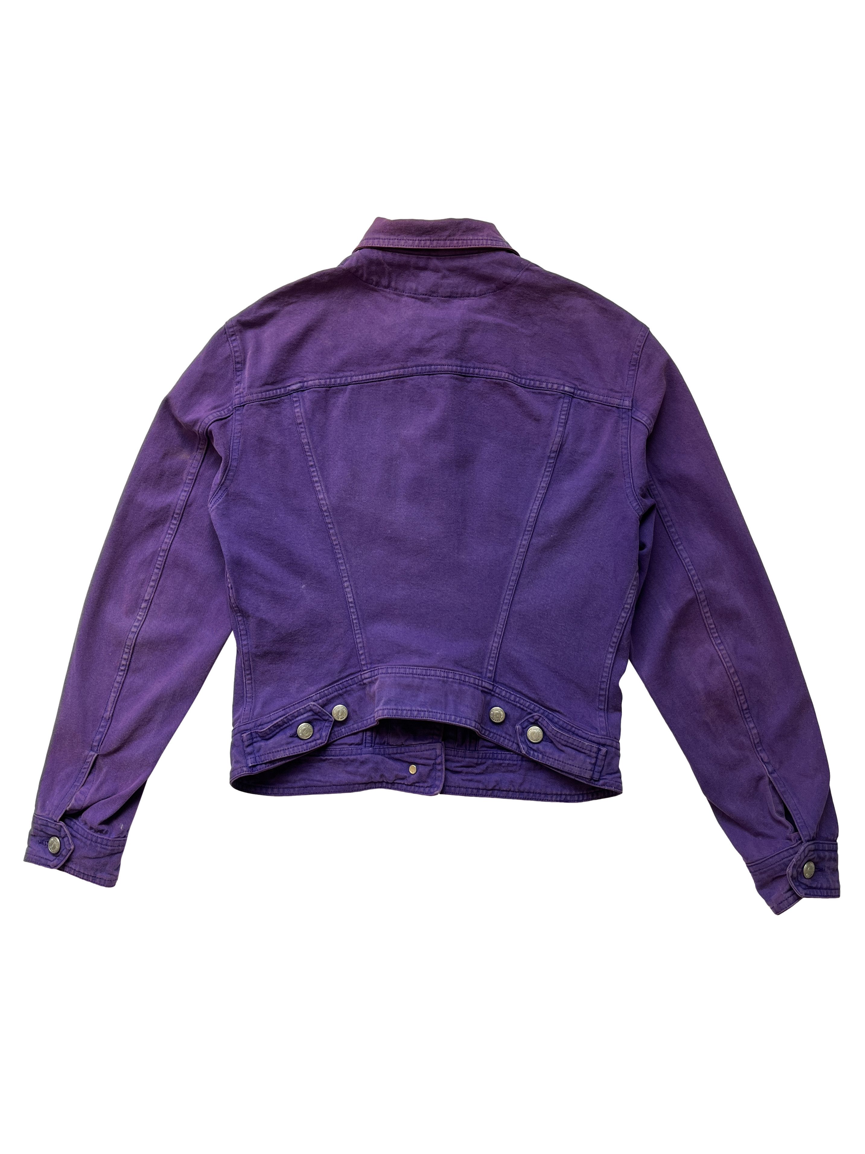 Katharine Hamnett London ⚡️QUICK SALE⚡️1980s' Katharine Hamnett Purple Denim Jacket Size US S / EU 44-46 / 1 - 2 Thumbnail