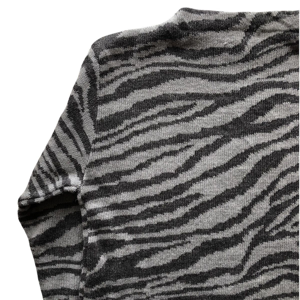 Japanese Brand Vintage 90's Sweater Zebra Stripe Knitting by Common Sense Size US M / EU 48-50 / 2 - 6 Thumbnail