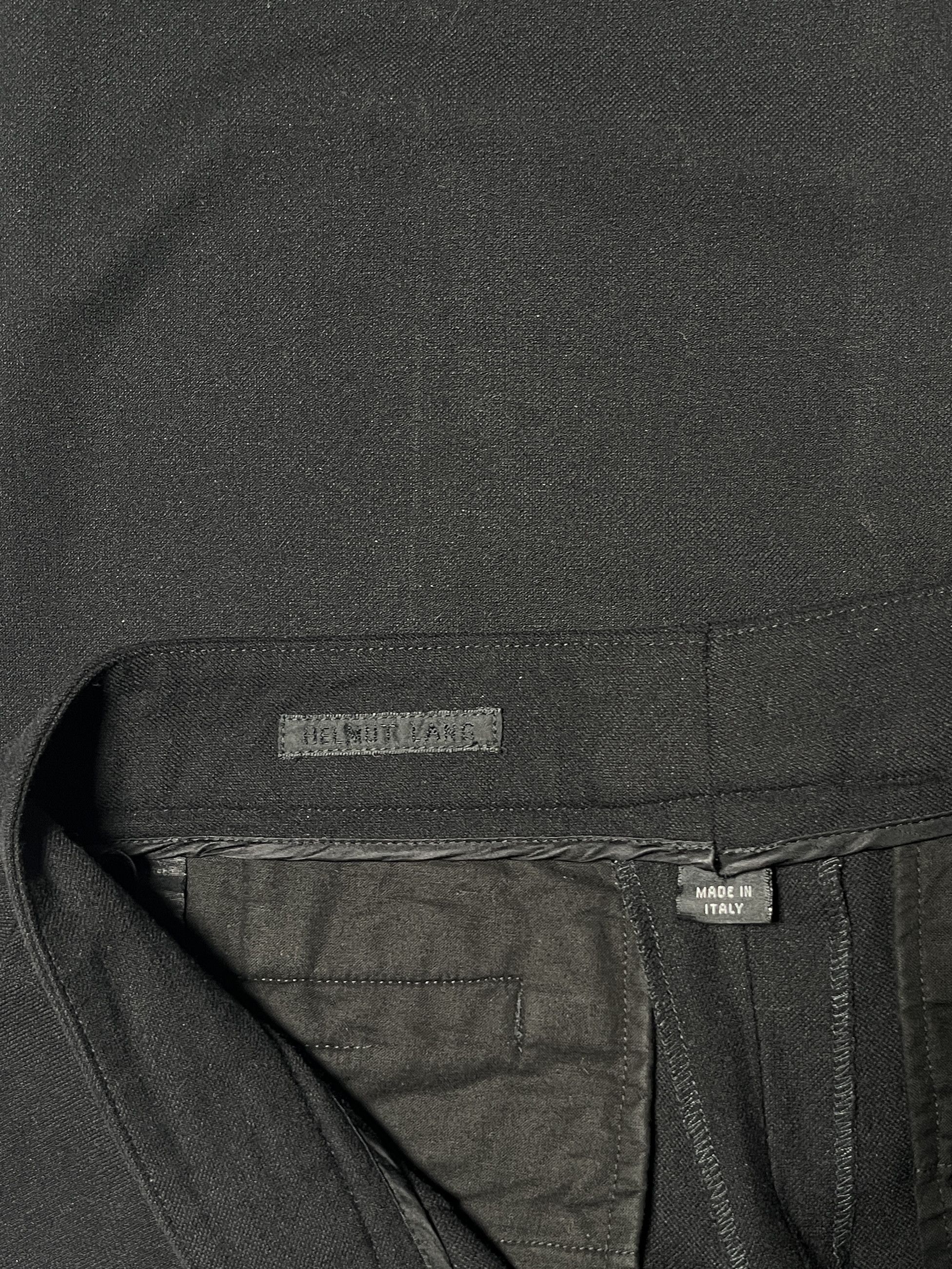 Helmut Lang ⚡️QUICK SALE⚡️2000 Helmut Lang Black Pants Trousers Size US 29 - 3 Thumbnail