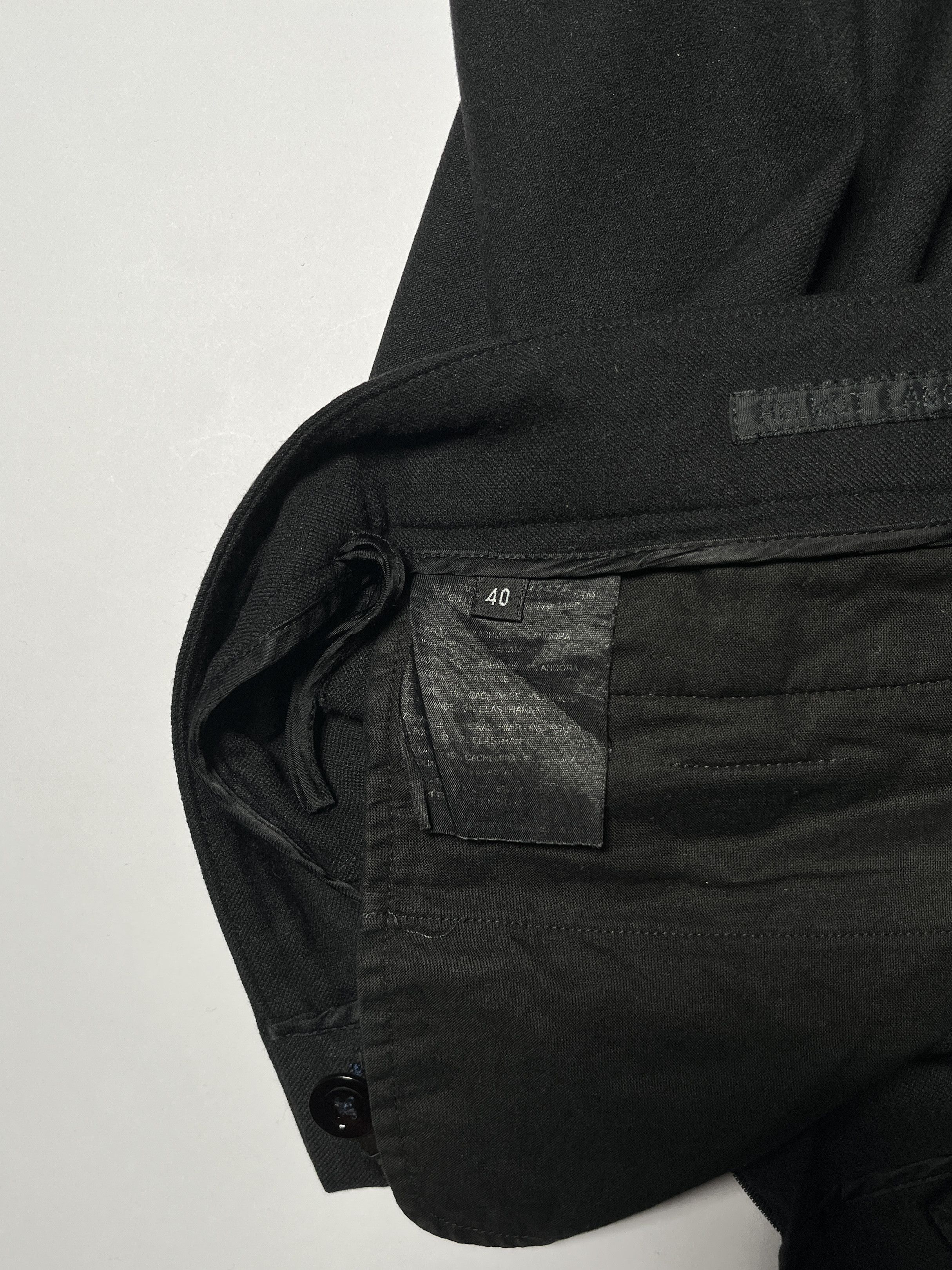 Helmut Lang ⚡️QUICK SALE⚡️2000 Helmut Lang Black Pants Trousers Size US 29 - 4 Thumbnail