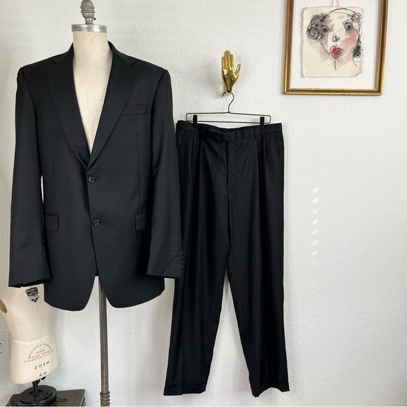 Hart Shaffner Marx Black Men Suit