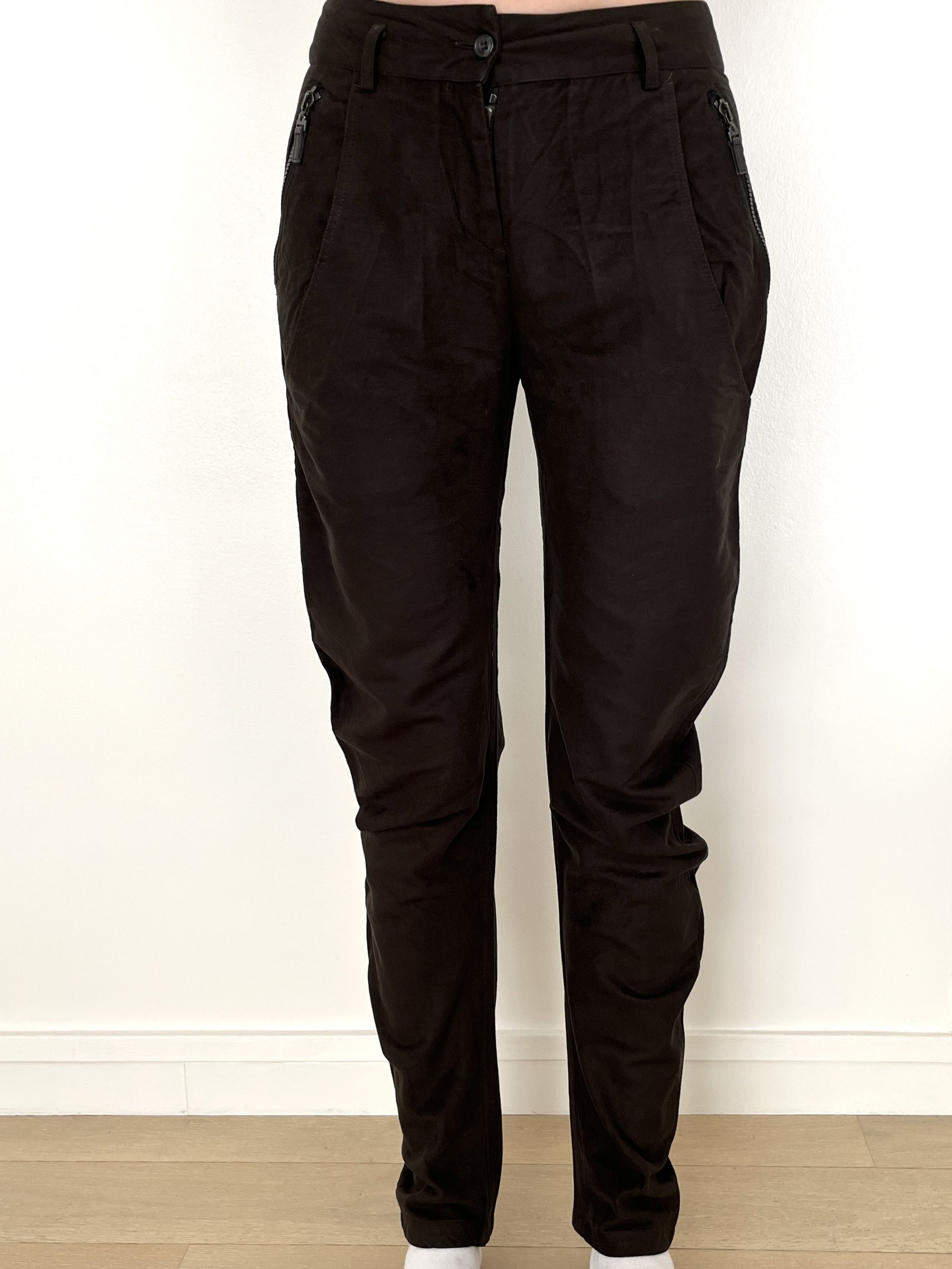 Hussein Chalayan ⚡️QUICK SALE⚡️1990s' Hussein Chalayan Dark Brown Trousers Size US 30 / EU 46 - 3 Thumbnail