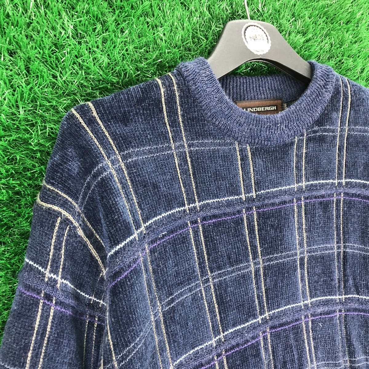 Lindbergh Vintage Knit Sweater Checker by Lindbergh Size US S / EU 44-46 / 1 - 2 Thumbnail