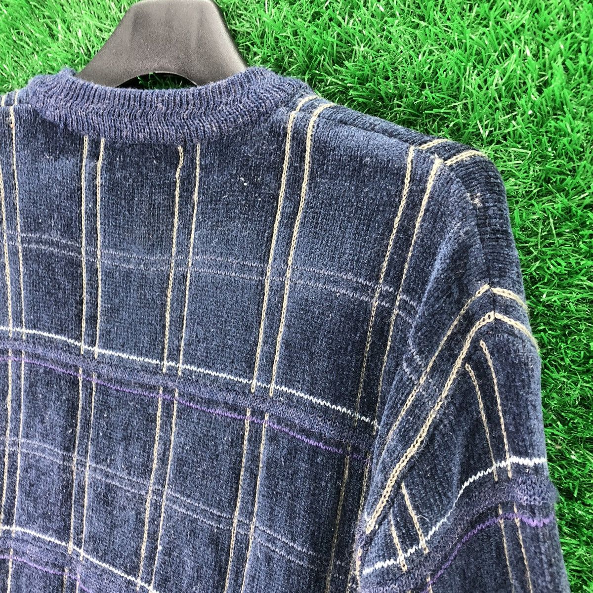 Lindbergh Vintage Knit Sweater Checker by Lindbergh Size US S / EU 44-46 / 1 - 5 Thumbnail
