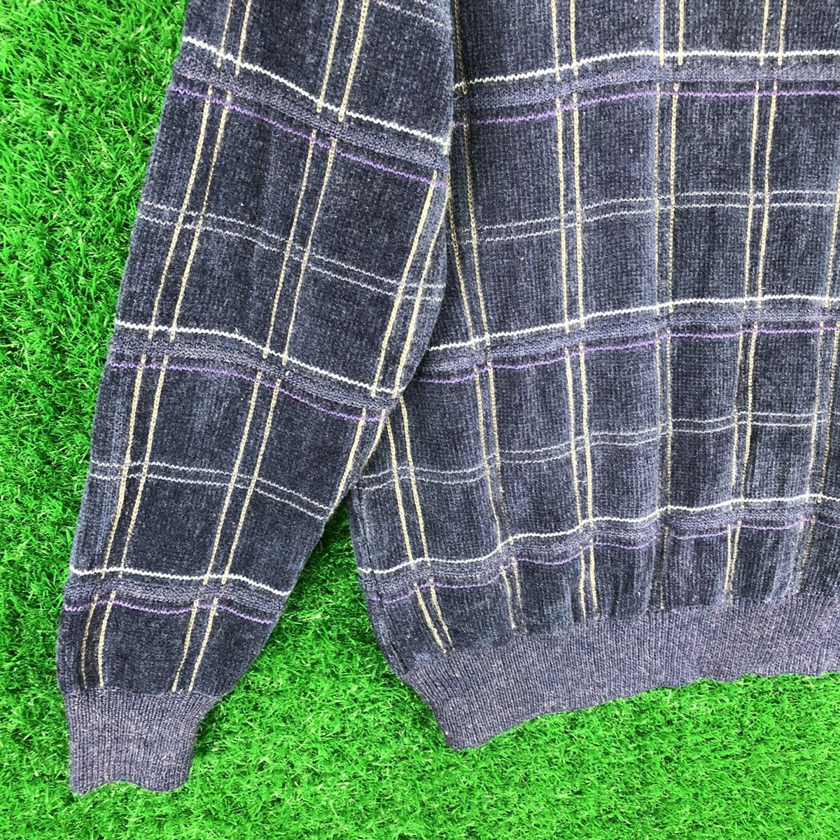 Lindbergh Vintage Knit Sweater Checker by Lindbergh Size US S / EU 44-46 / 1 - 6 Thumbnail