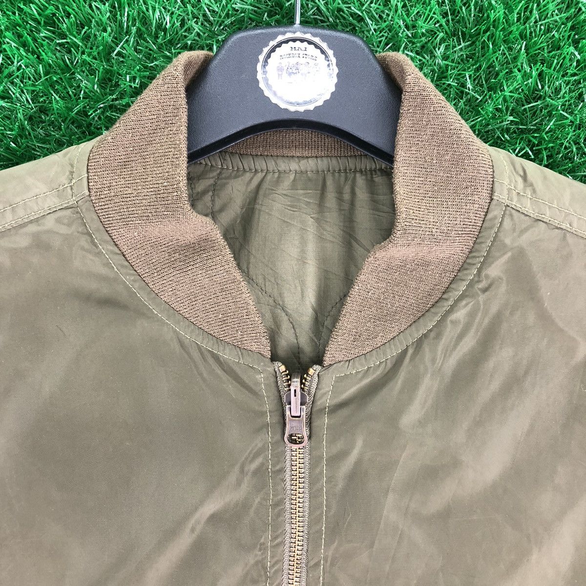 GU Bomber Type MA-1 Jacket OG Reversible by GU Japan Size US L / EU 52-54 / 3 - 9 Thumbnail