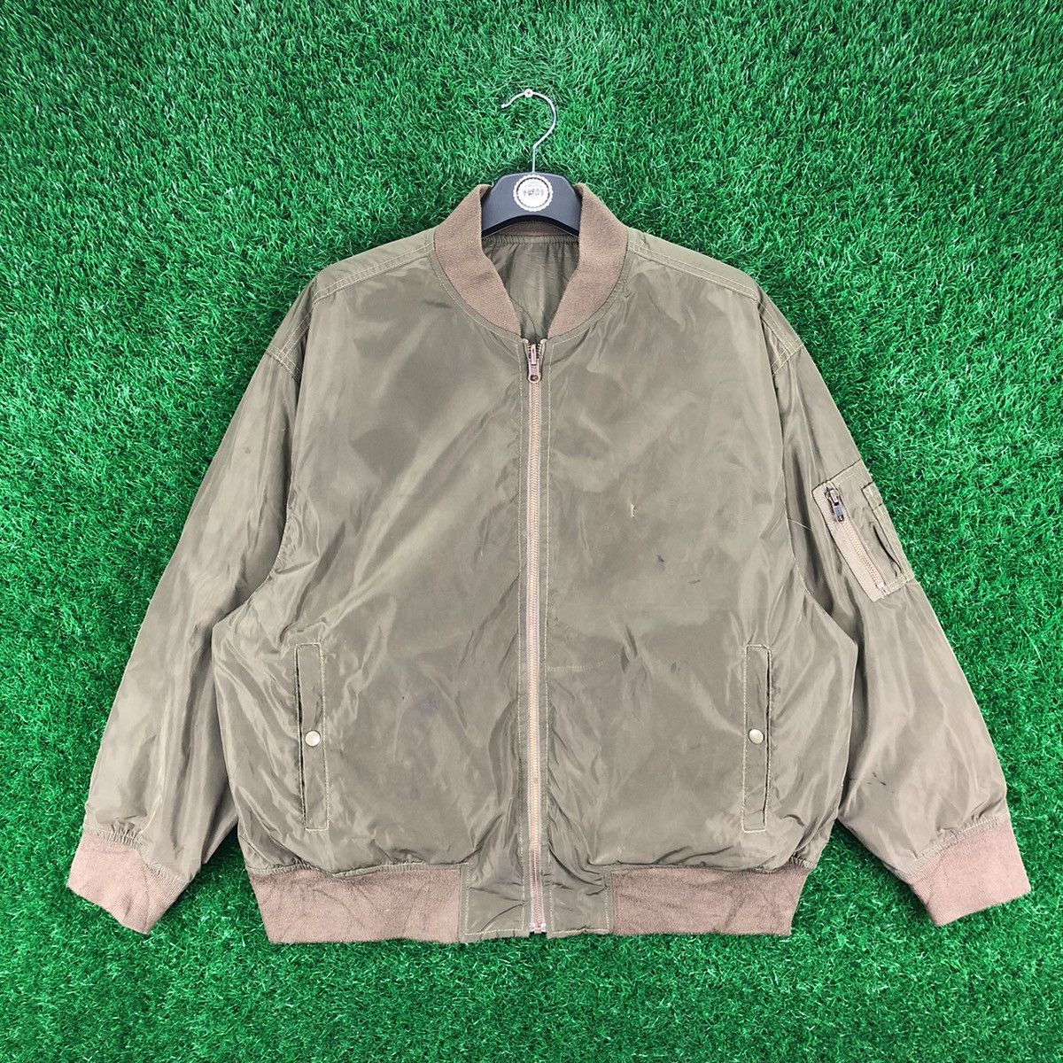 GU Bomber Type MA-1 Jacket OG Reversible by GU Japan Size US L / EU 52-54 / 3 - 1 Thumbnail