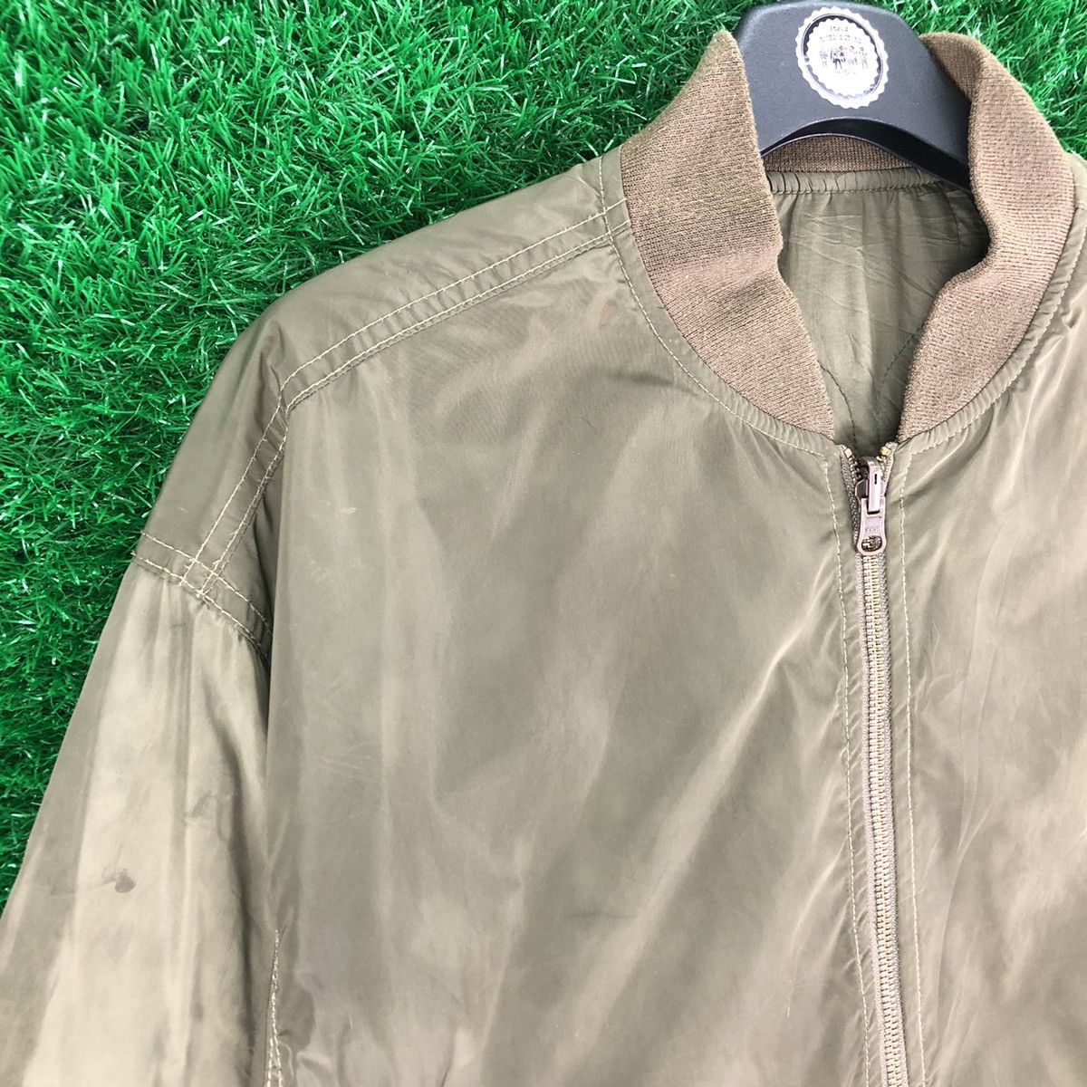 GU Bomber Type MA-1 Jacket OG Reversible by GU Japan Size US L / EU 52-54 / 3 - 2 Thumbnail