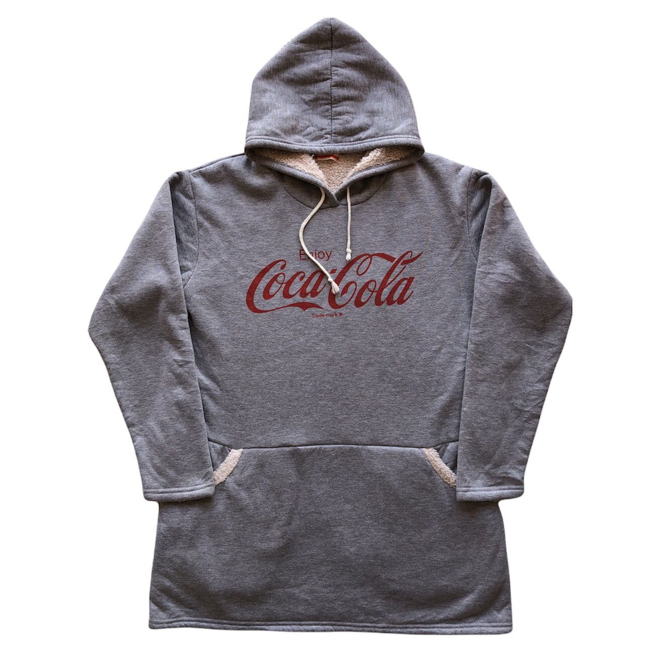 Coca Cola Sherpa Fleece Sweater Hoodie Pullover