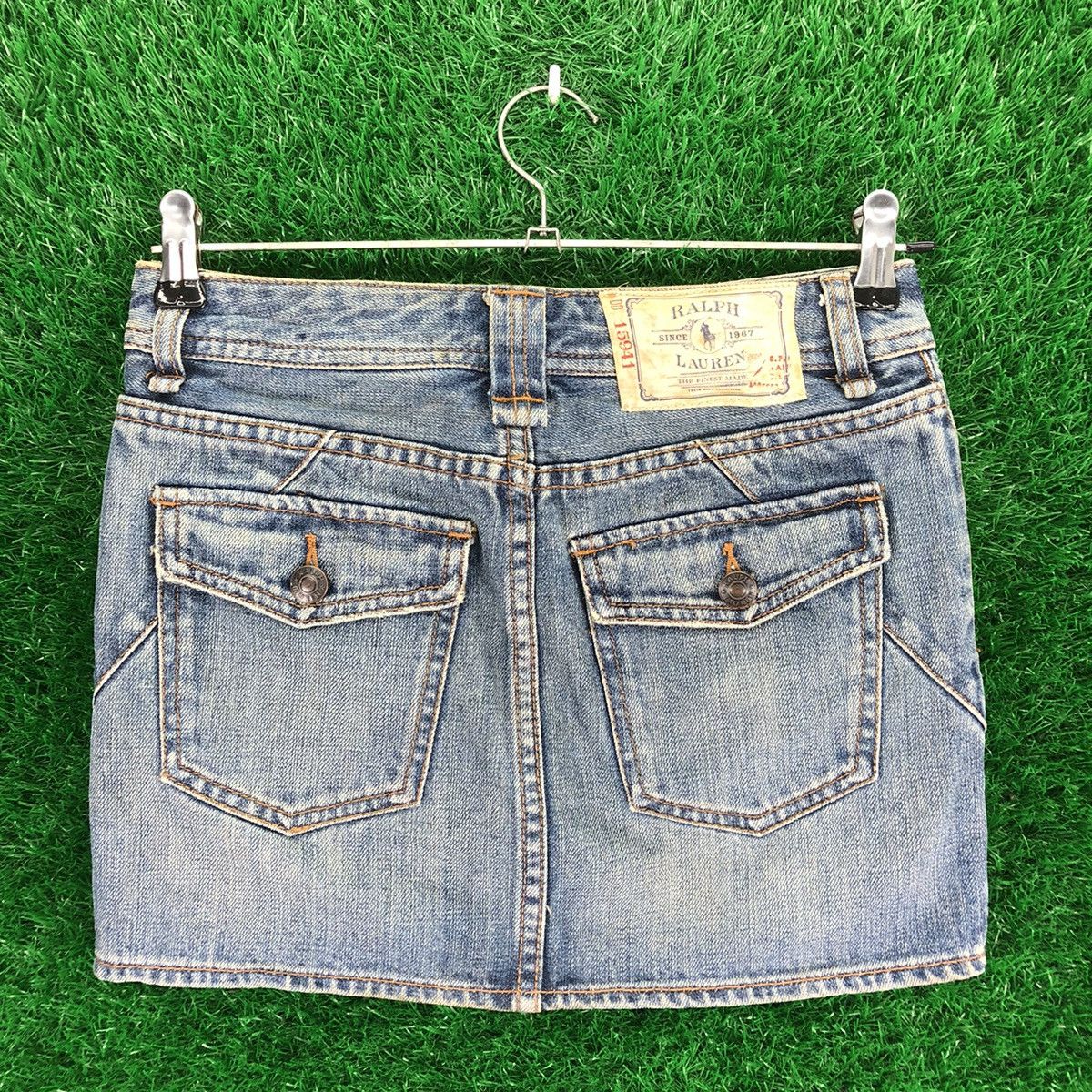 Ralph Lauren Vintage Ralph Lauren Mini Skirt Denim Multi Pcoket Size 26" / US 2 / IT 38 - 4 Thumbnail