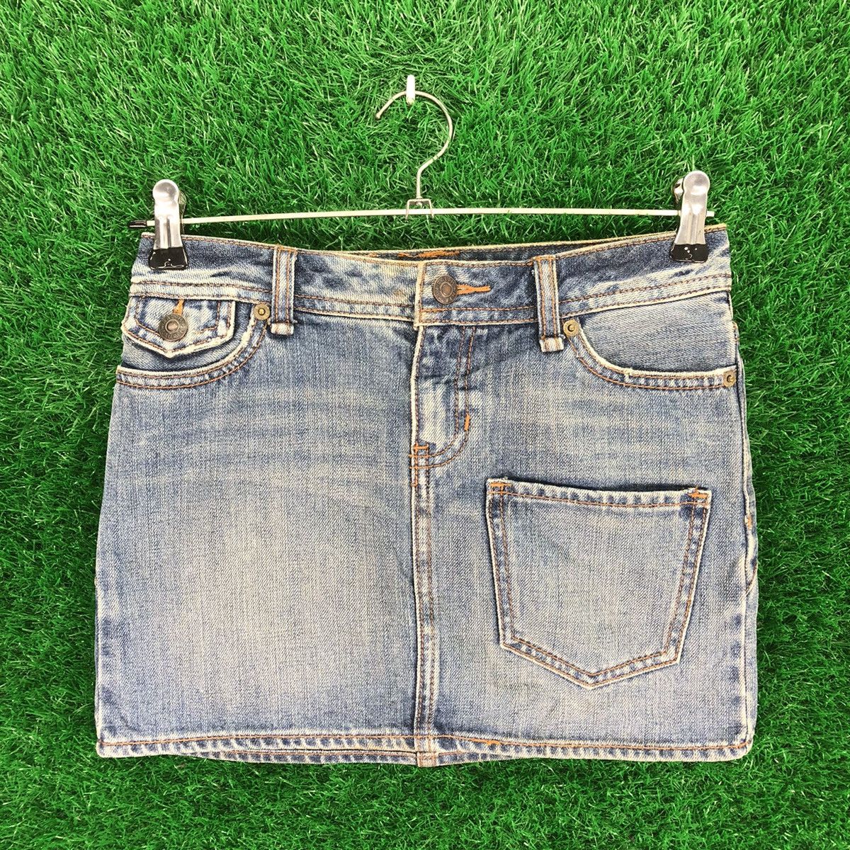 Ralph Lauren Vintage Ralph Lauren Mini Skirt Denim Multi Pcoket Size 26" / US 2 / IT 38 - 1 Thumbnail