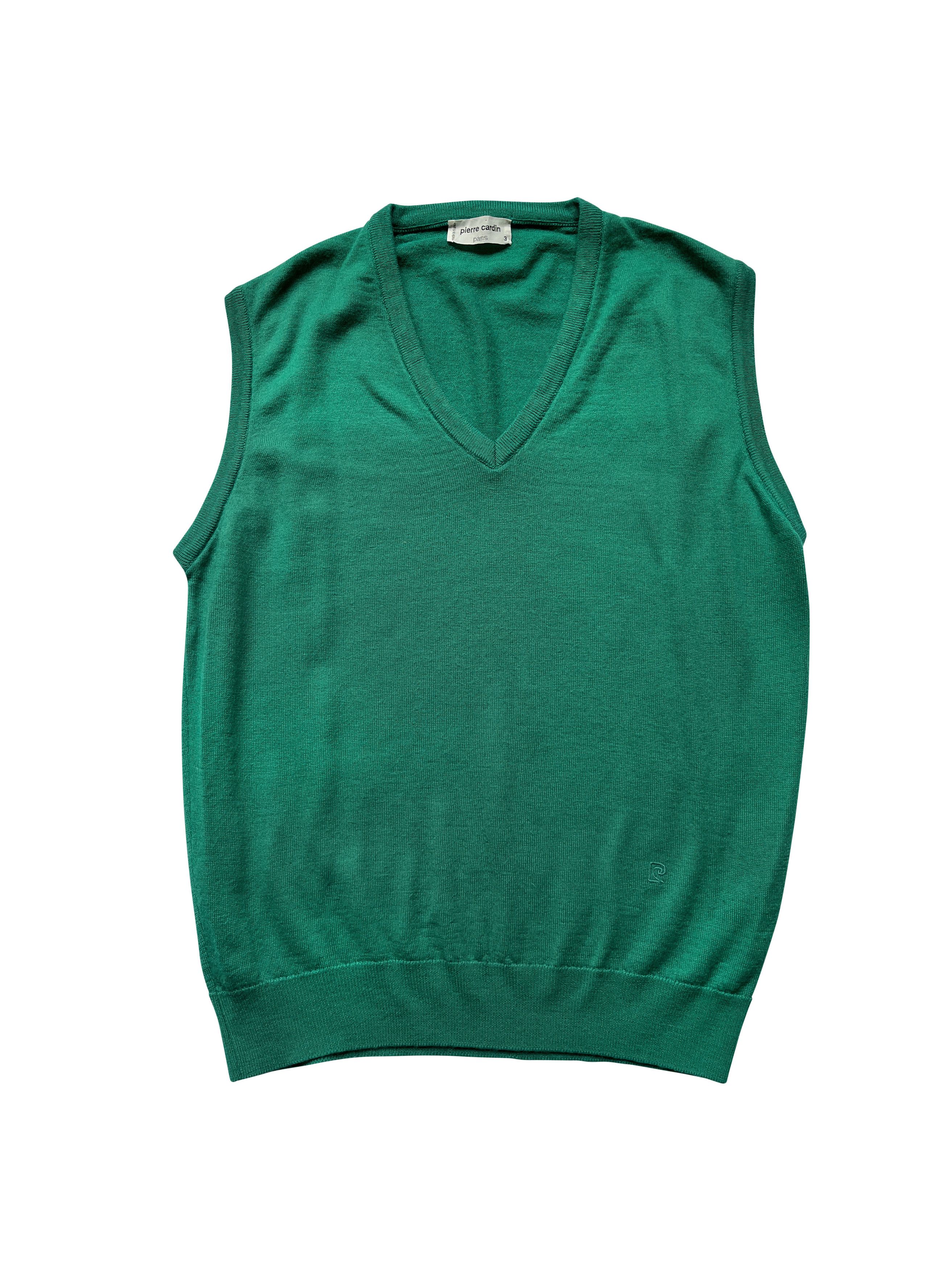 Pierre Cardin ⚡️QUICK SALE⚡️Pierre Cardin Green Sleeveless Knit Size US M / EU 48-50 / 2 - 1 Thumbnail