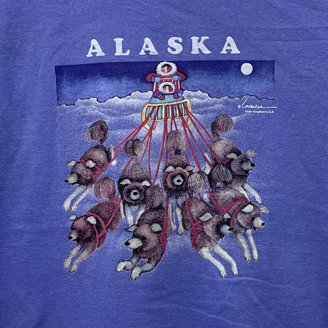 Vintage Vintage 90s Alaska Polar Graphics Usa T-Shirt Size US XL / EU 56 / 4 - 2 Thumbnail