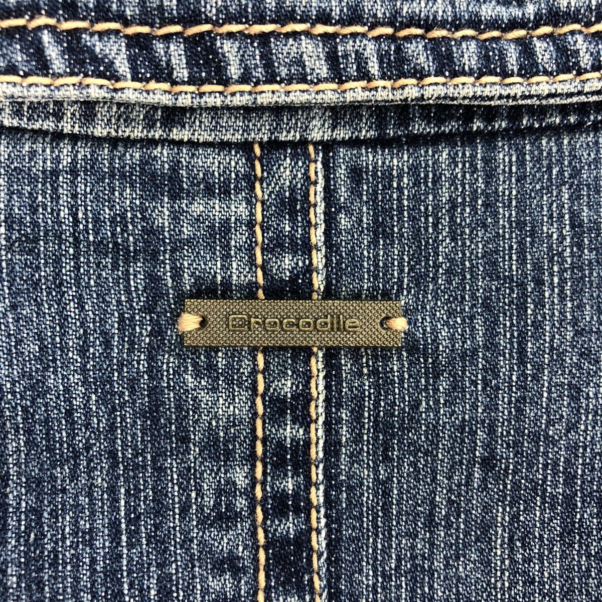 Japanese Brand × Vintage Vintage 90's Crocodile Ladies Denim Coat Jacket Size M / US 6-8 / IT 42-44 - 9 Thumbnail