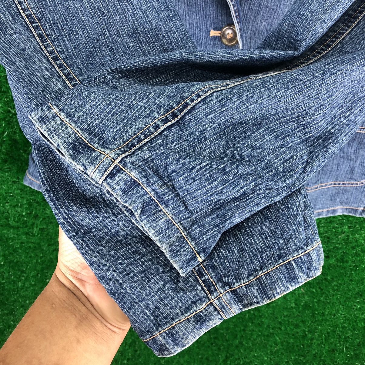 Japanese Brand × Vintage Vintage 90's Crocodile Ladies Denim Coat Jacket Size M / US 6-8 / IT 42-44 - 11 Thumbnail