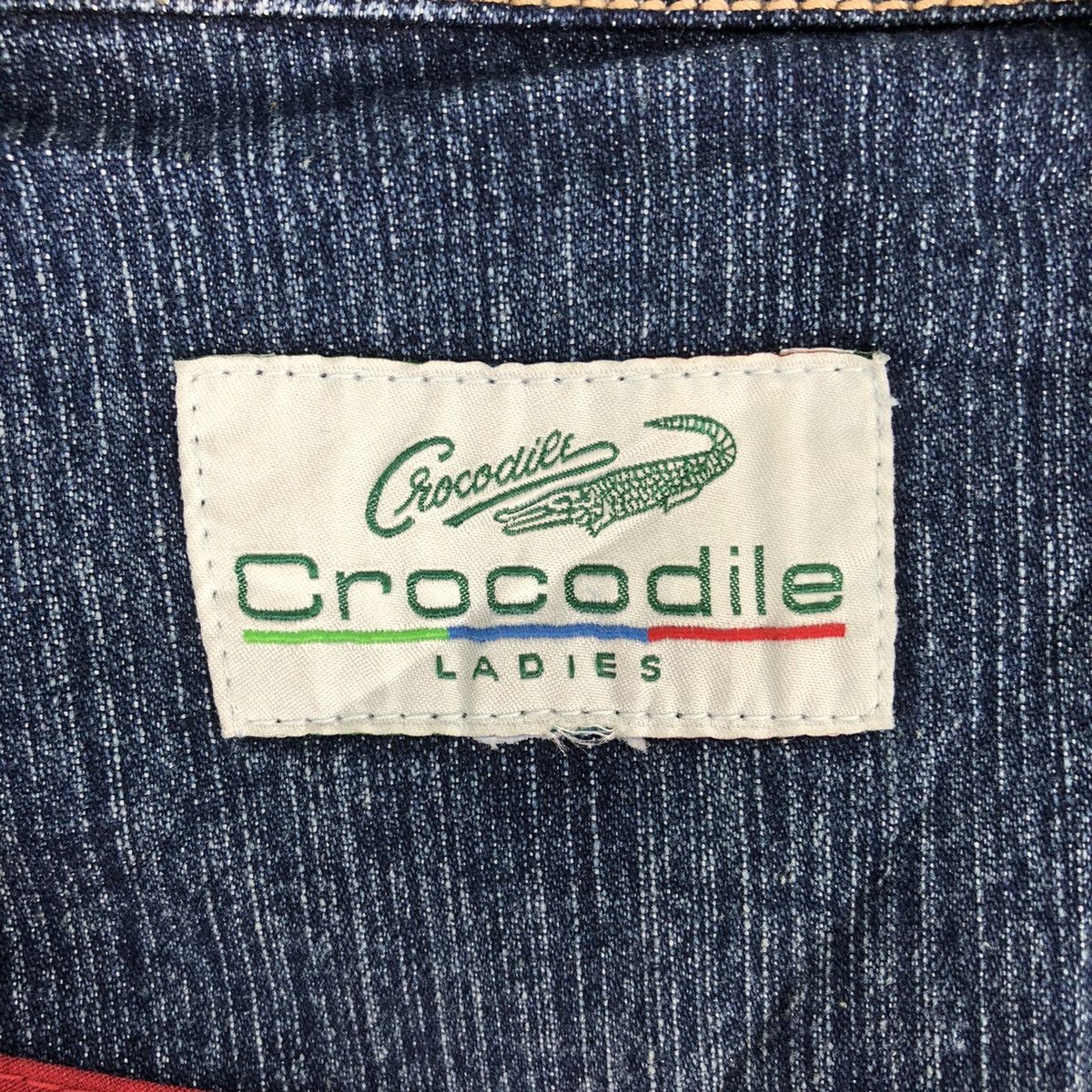 Japanese Brand × Vintage Vintage 90's Crocodile Ladies Denim Coat Jacket Size M / US 6-8 / IT 42-44 - 12 Thumbnail