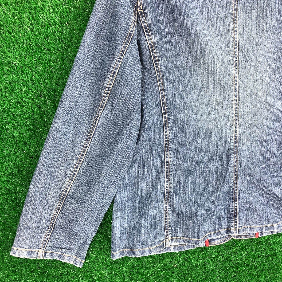 Japanese Brand × Vintage Vintage 90's Crocodile Ladies Denim Coat Jacket Size M / US 6-8 / IT 42-44 - 6 Thumbnail