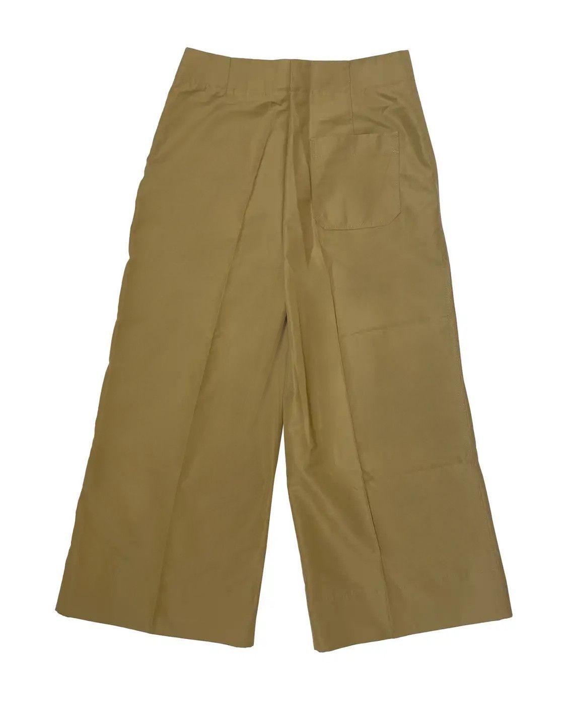 Helmut Lang ⚡️QUICK SALE⚡️Helmut Lang Beige Wide Crop Pants Size 30" / US 8 / IT 44 - 2 Thumbnail