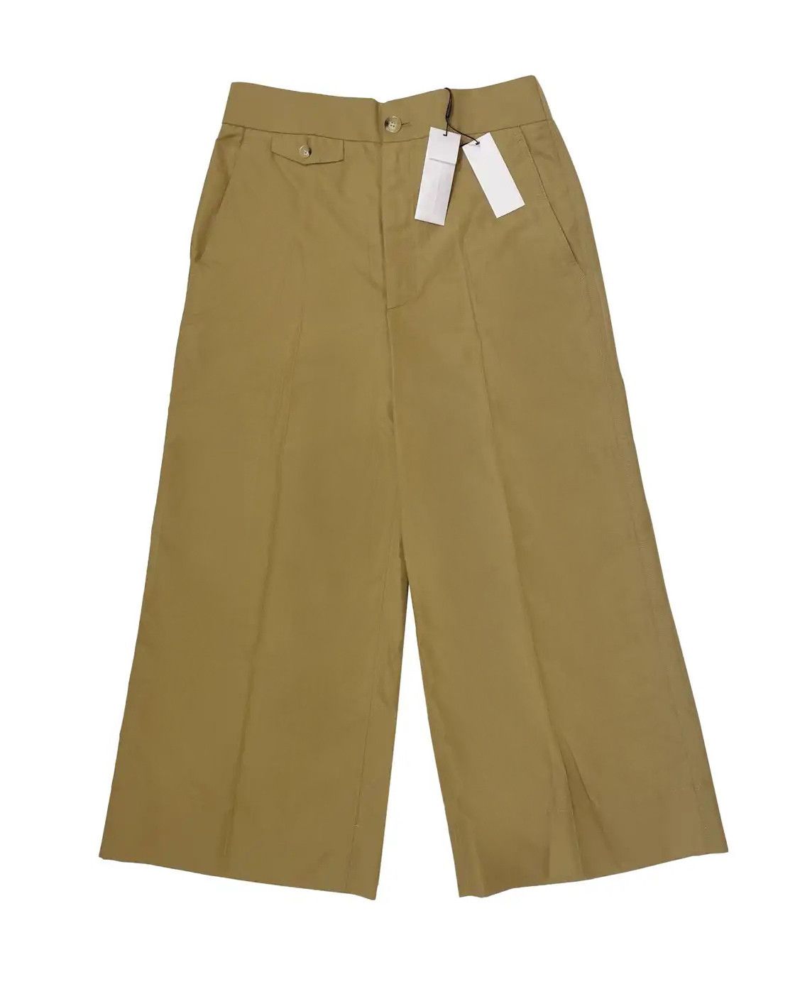 Helmut Lang ⚡️QUICK SALE⚡️Helmut Lang Beige Wide Crop Pants Size 30" / US 8 / IT 44 - 1 Thumbnail