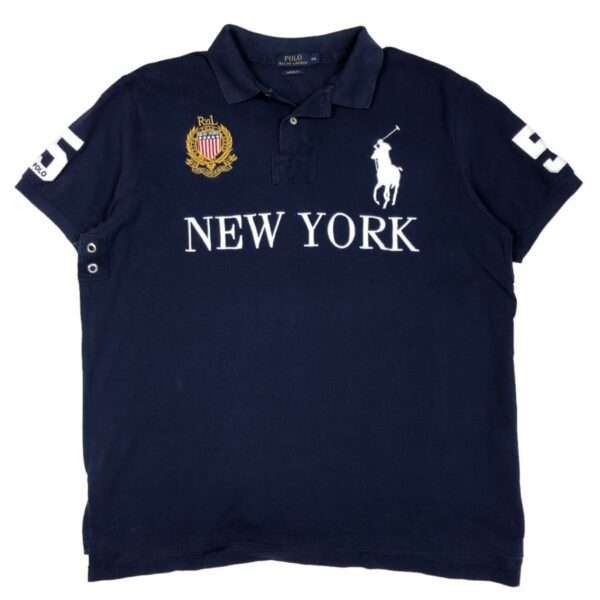 Pre-owned Polo Ralph Lauren T Polo In Navy