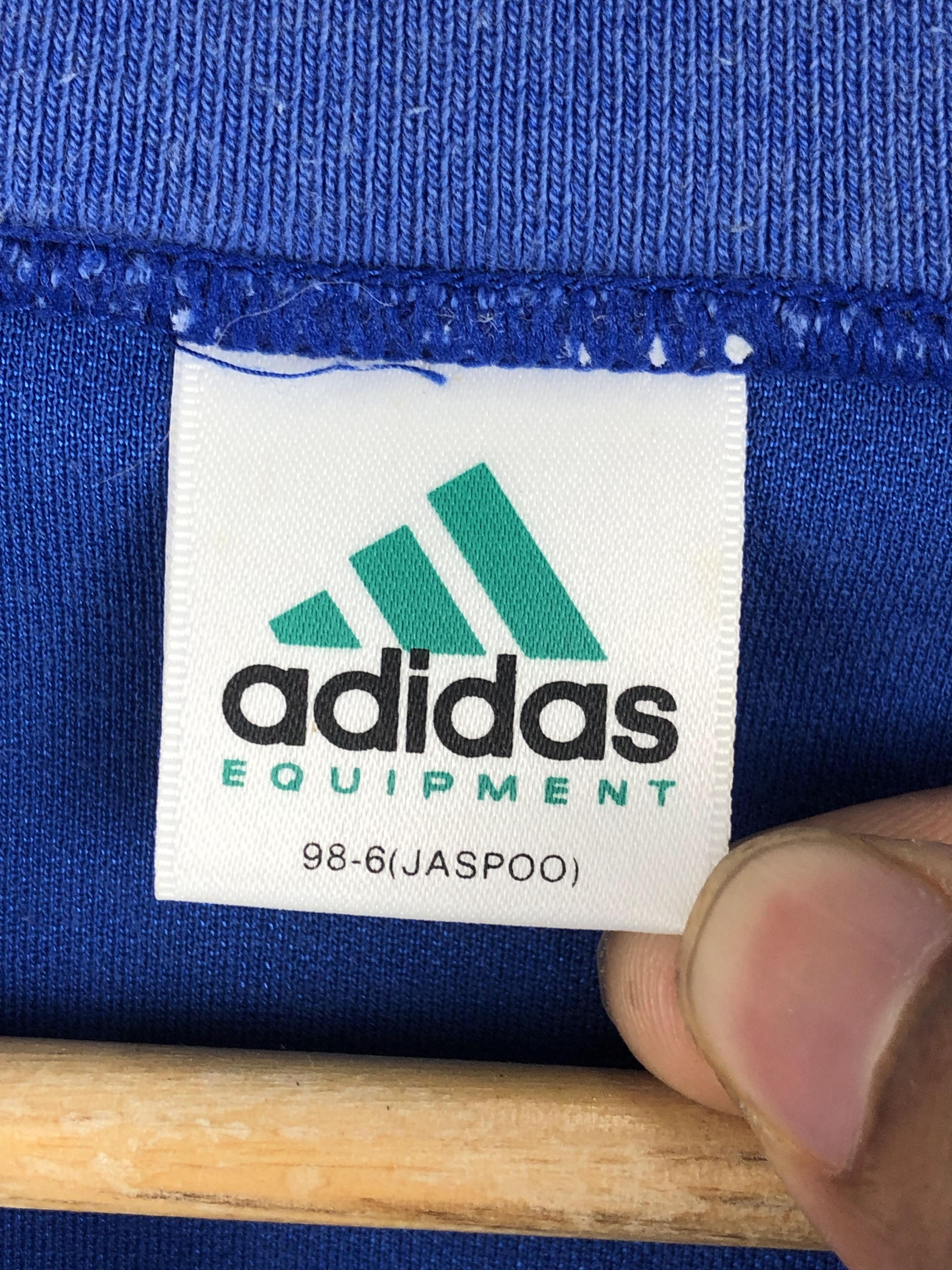 Adidas × Vintage Vintage 90s Adidas V Neck Jersey TA0340 Size US M / EU 48-50 / 2 - 5 Thumbnail