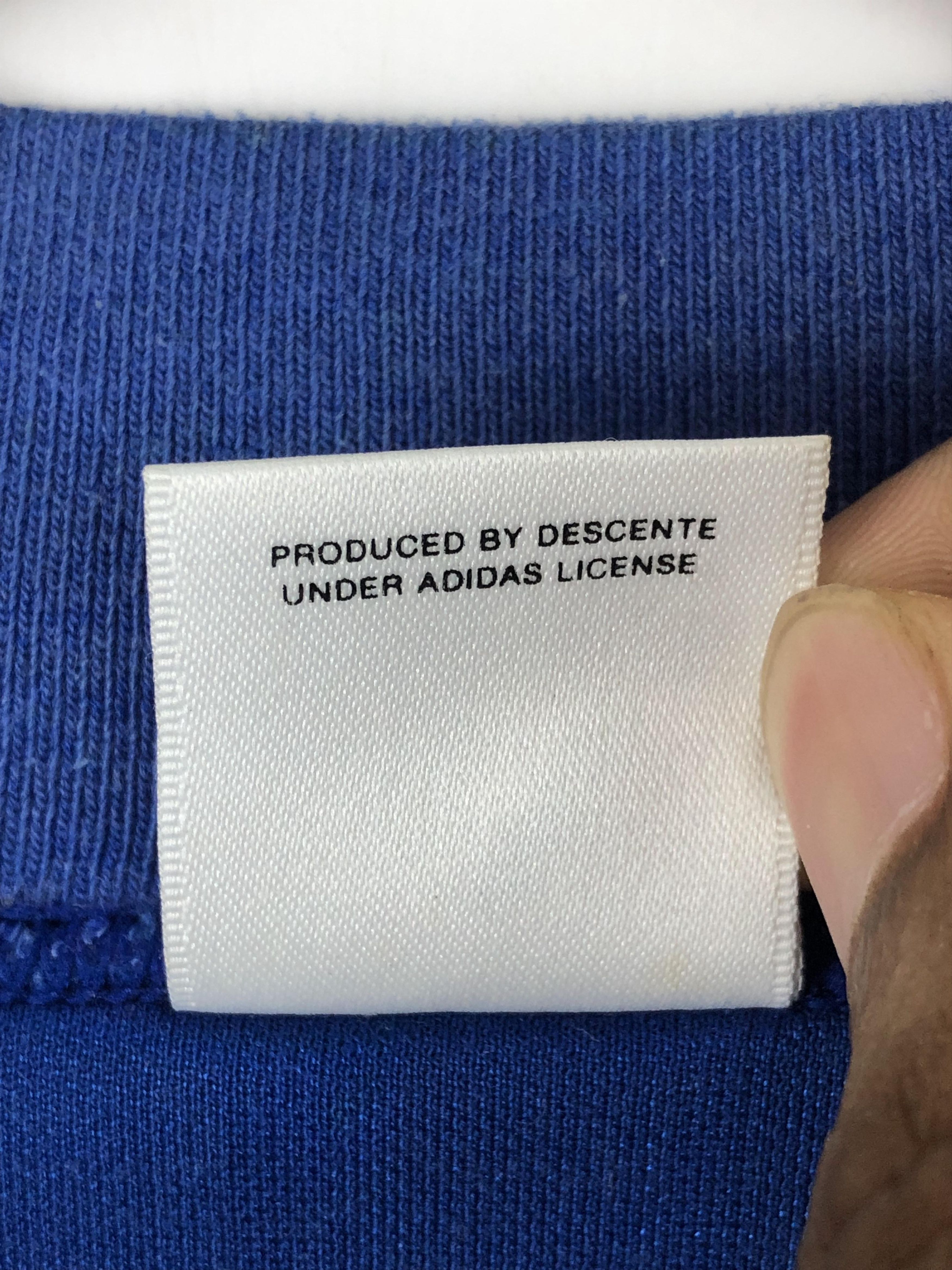 Adidas × Vintage Vintage 90s Adidas V Neck Jersey TA0340 Size US M / EU 48-50 / 2 - 6 Thumbnail