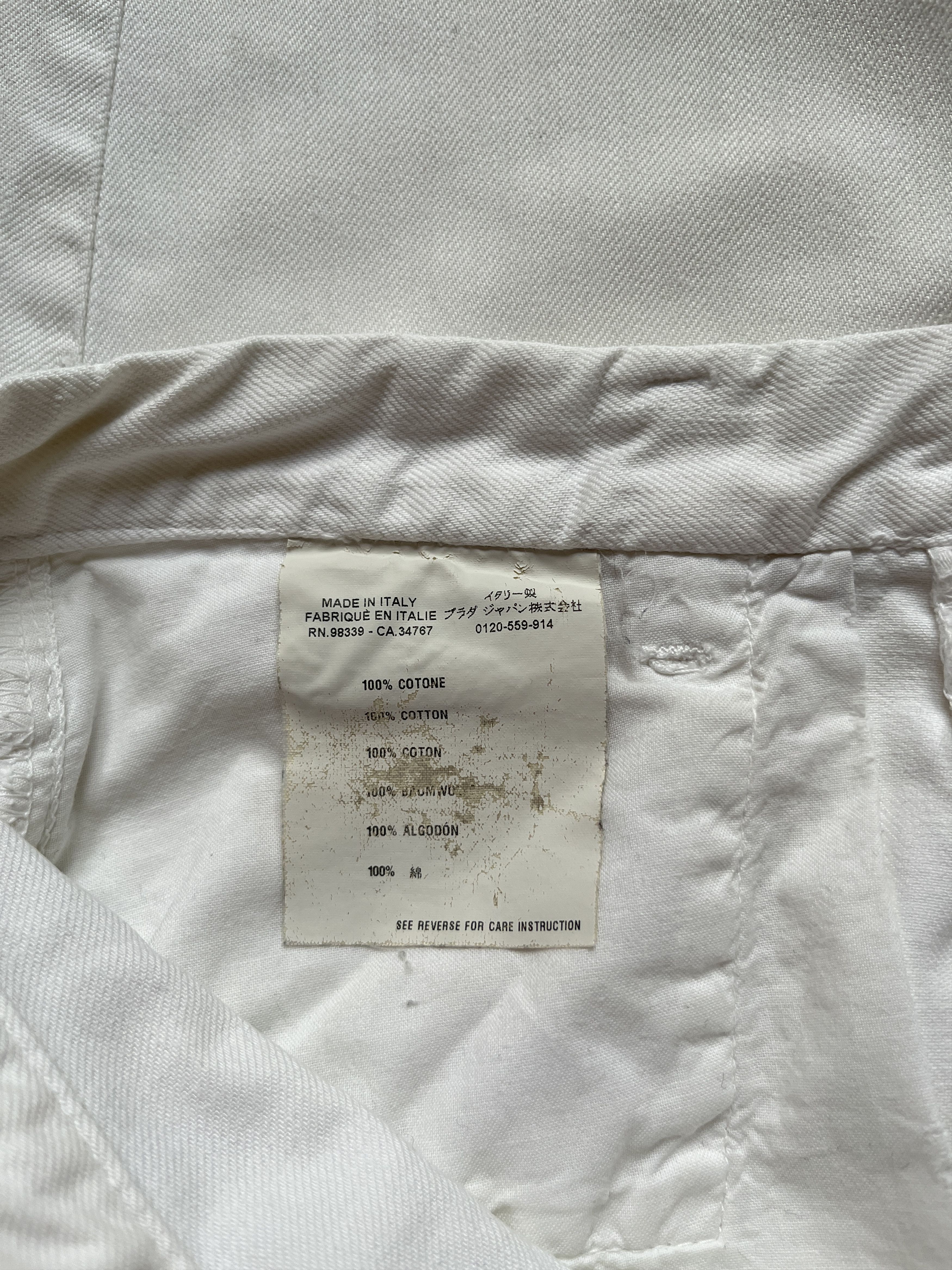 Miu Miu ⚡️QUICK SALE⚡️2000 Miu Miu White Jeans Pants Size 26" / US 2 / IT 38 - 5 Thumbnail