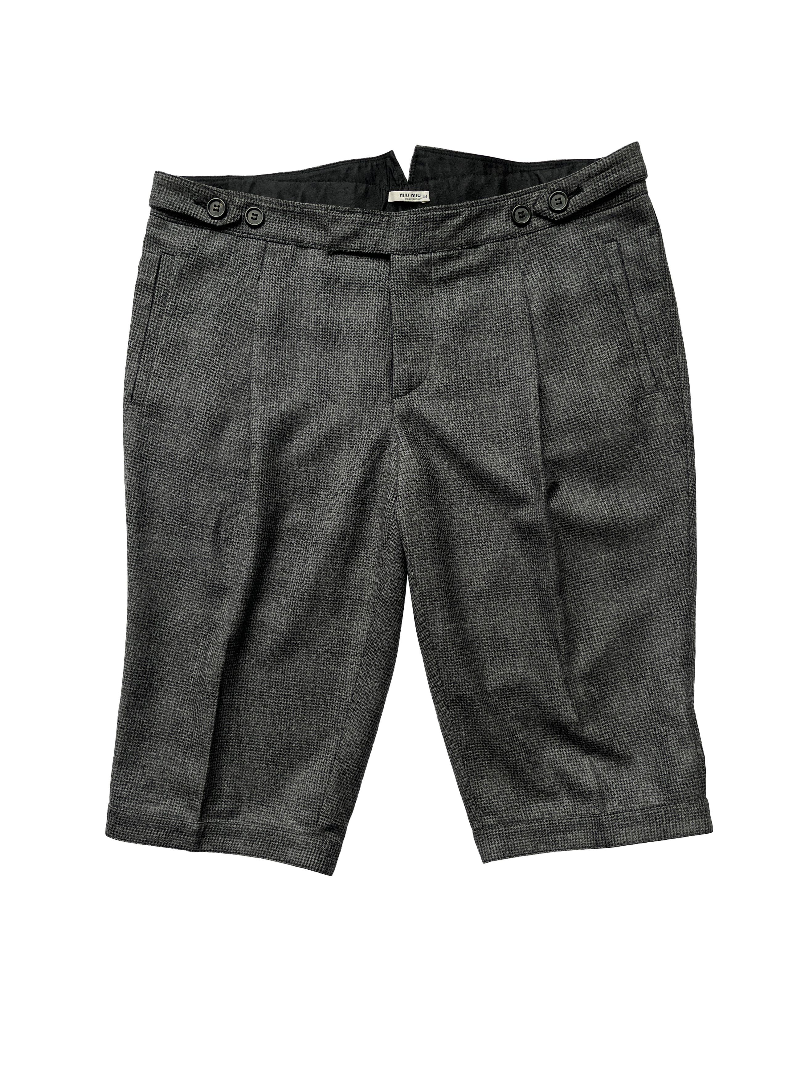 Miu Miu ⚡️QUICK SALE⚡️2006 Miu Miu Dark Grey Shorts Size 30" / US 8 / IT 44 - 1 Thumbnail
