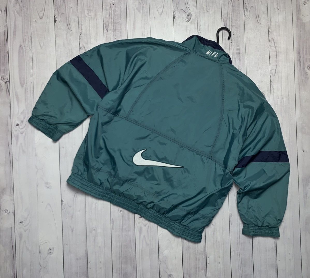 Nike × Vintage Vintage Nike track jacket size Xs big swoosh green Size US XS / EU 42 / 0 - 1 Thumbnail