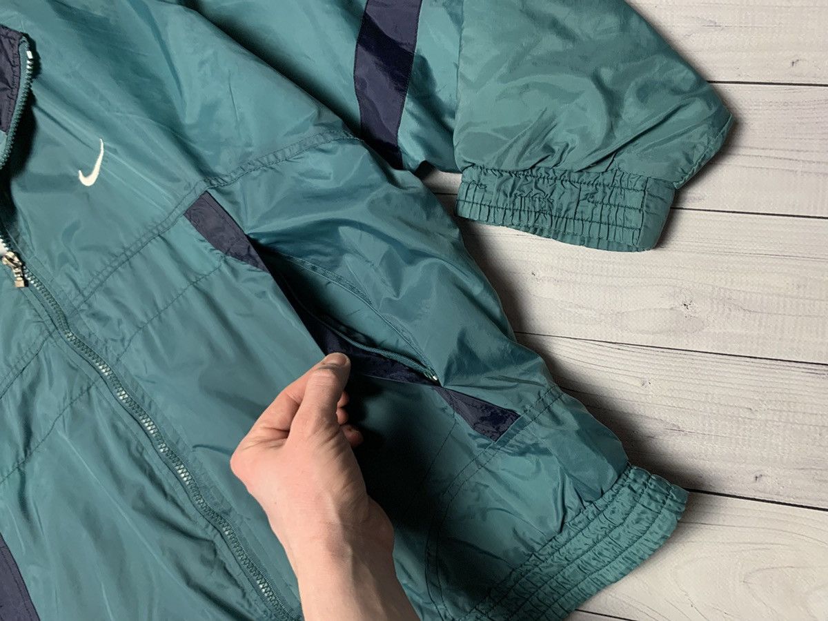 Nike × Vintage Vintage Nike track jacket size Xs big swoosh green Size US XS / EU 42 / 0 - 5 Thumbnail