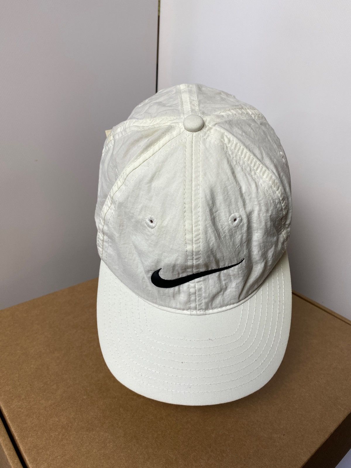 Vintage Vintage Nike cap big logo swoosh Size ONE SIZE - 3 Thumbnail