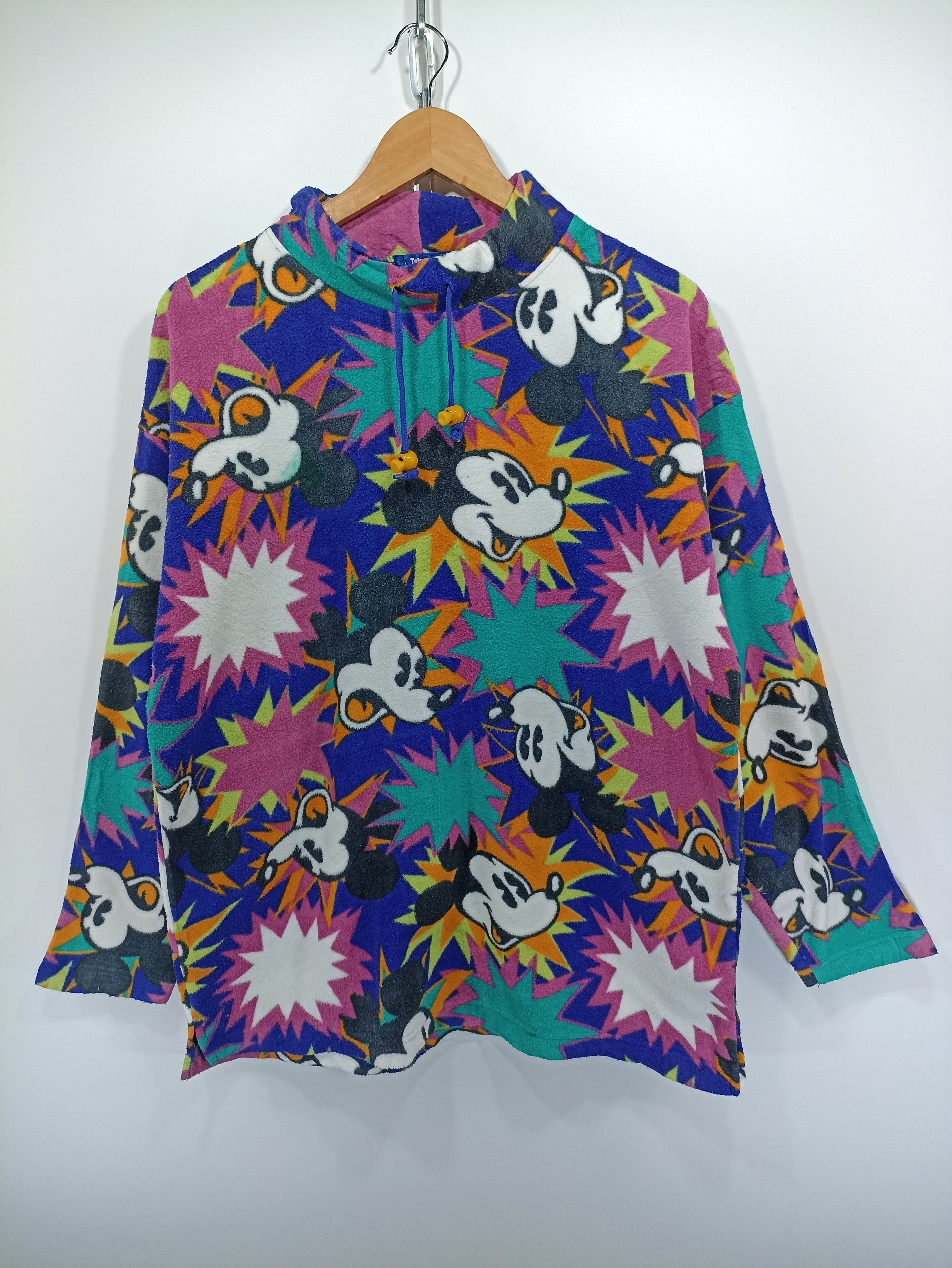 Cartoon Network × Mickey Mouse × Vintage 90s Mickey Tokyo Disneyland Fleece Sweatshirt Size US M / EU 48-50 / 2 - 1 Thumbnail