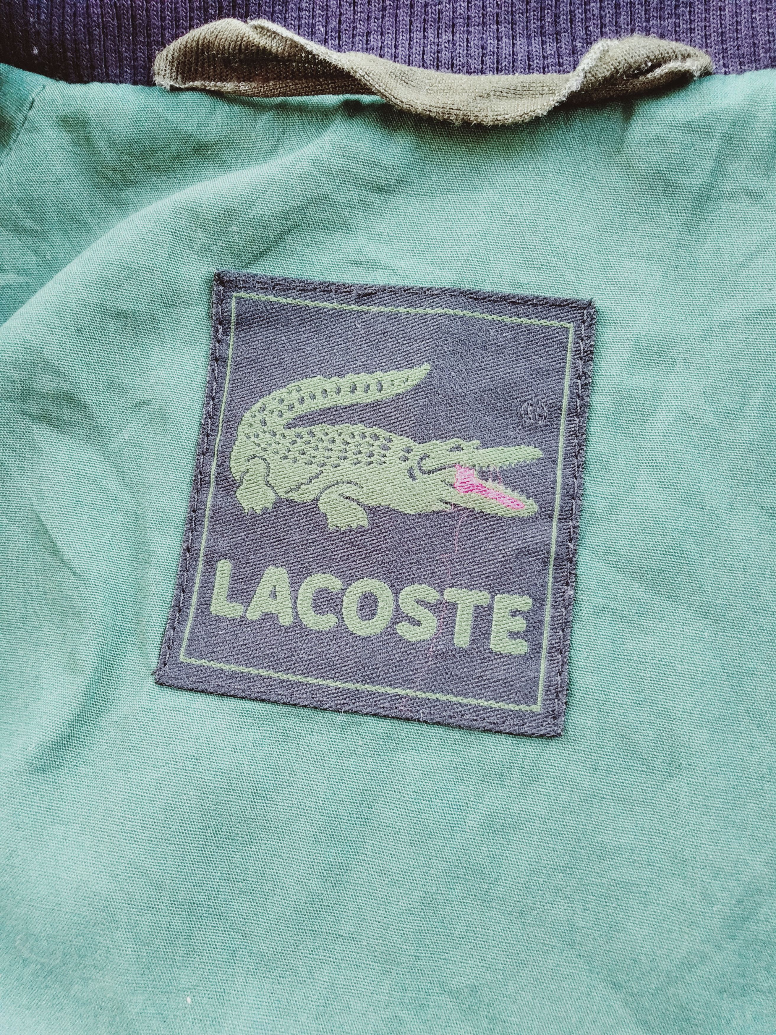 Japanese Brand × Lacoste RARE🔥Vintage Lacoste Zipper Bomber Jacket Size US L / EU 52-54 / 3 - 3 Thumbnail