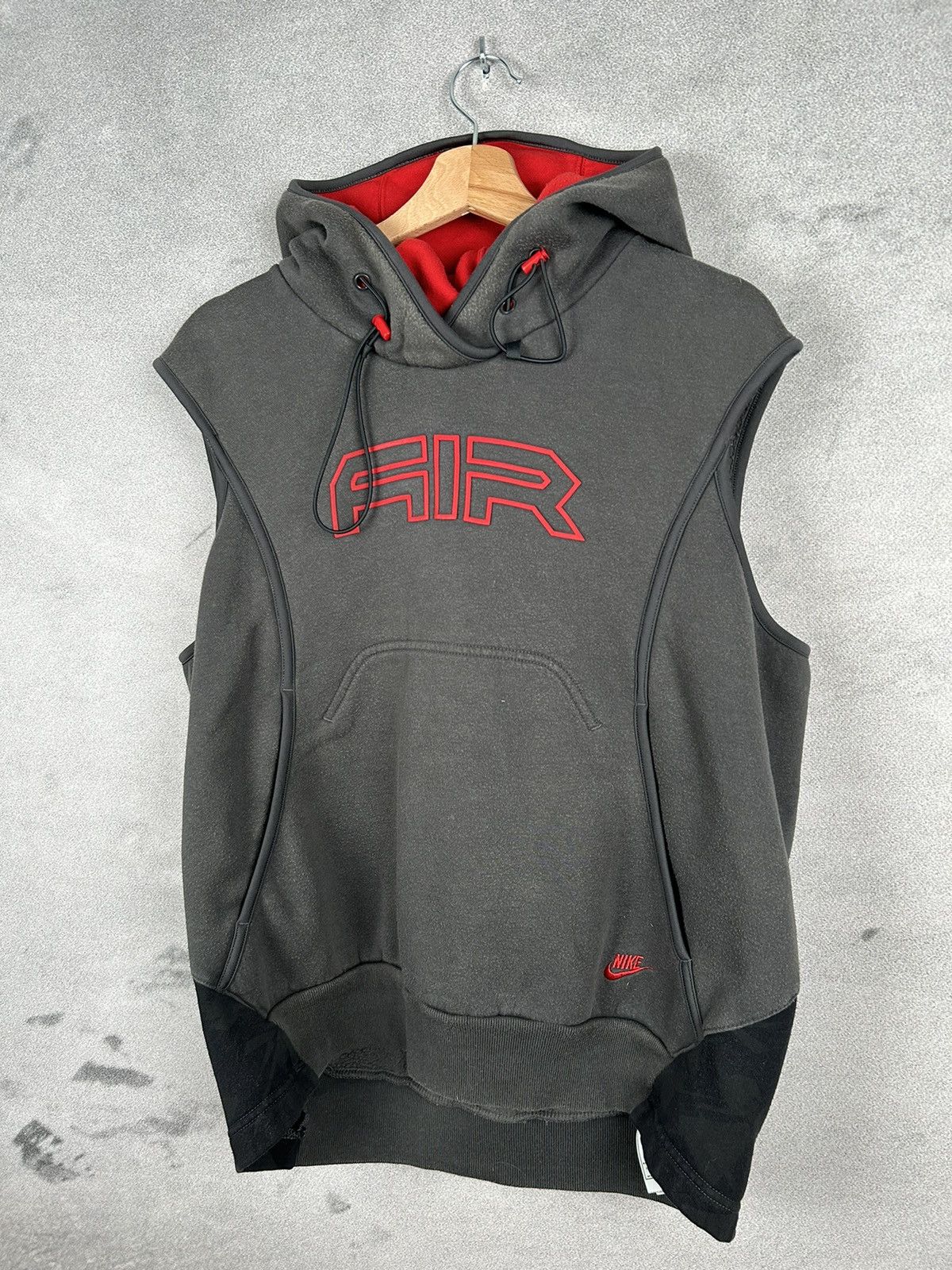 Nike Vintage Nike Air Vest Hoodie 90s 00s Spellout Logo Size US M / EU 48-50 / 2 - 2 Thumbnail