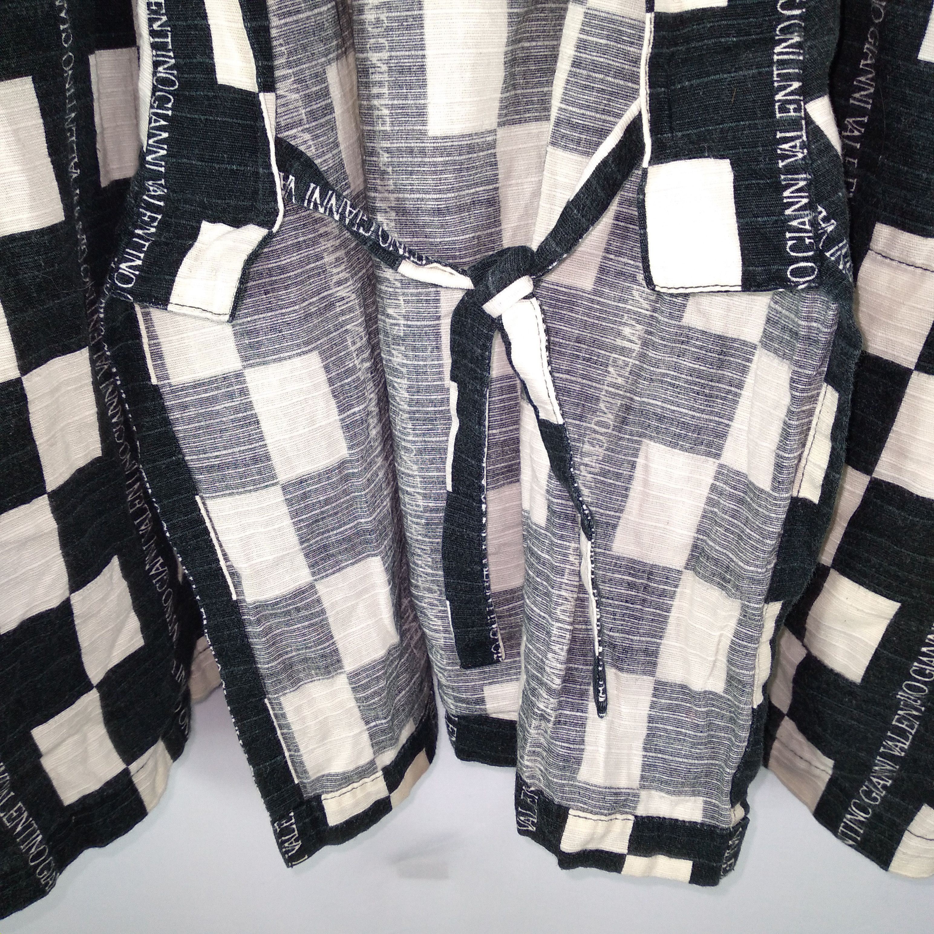 Designer 🔥Rare🔥Gianni Valentino Monogram Checkerd Summer Kimono Size US L / EU 52-54 / 3 - 11 Thumbnail