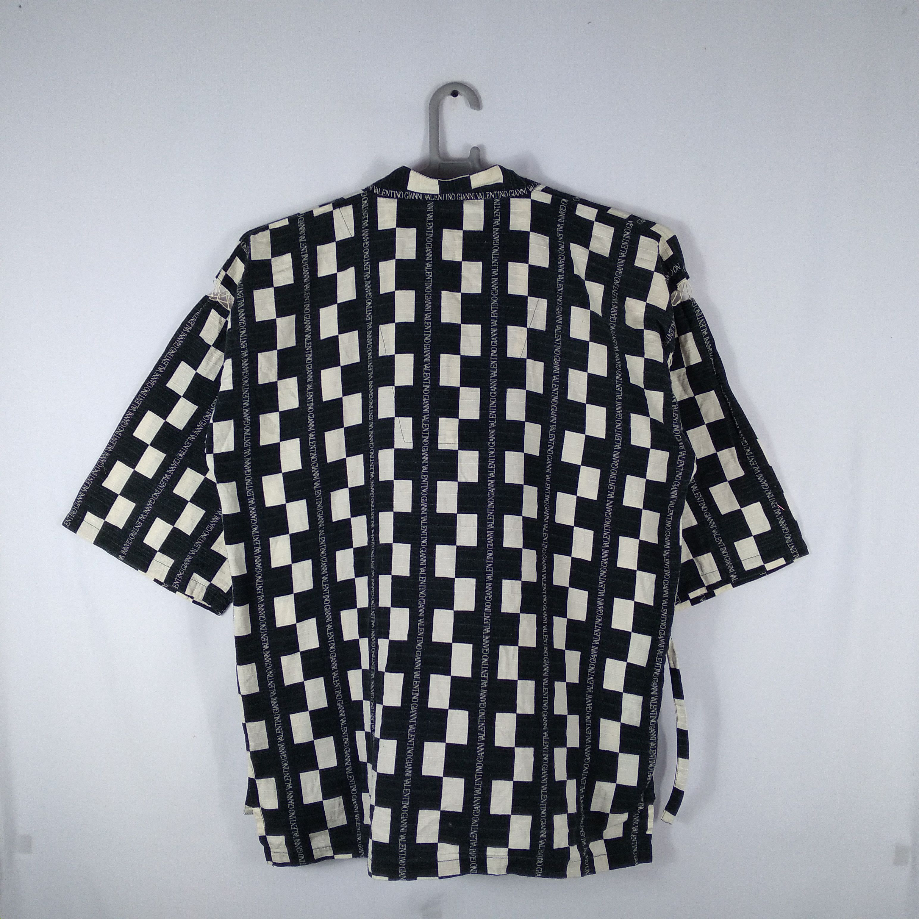 Designer 🔥Rare🔥Gianni Valentino Monogram Checkerd Summer Kimono Size US L / EU 52-54 / 3 - 5 Thumbnail
