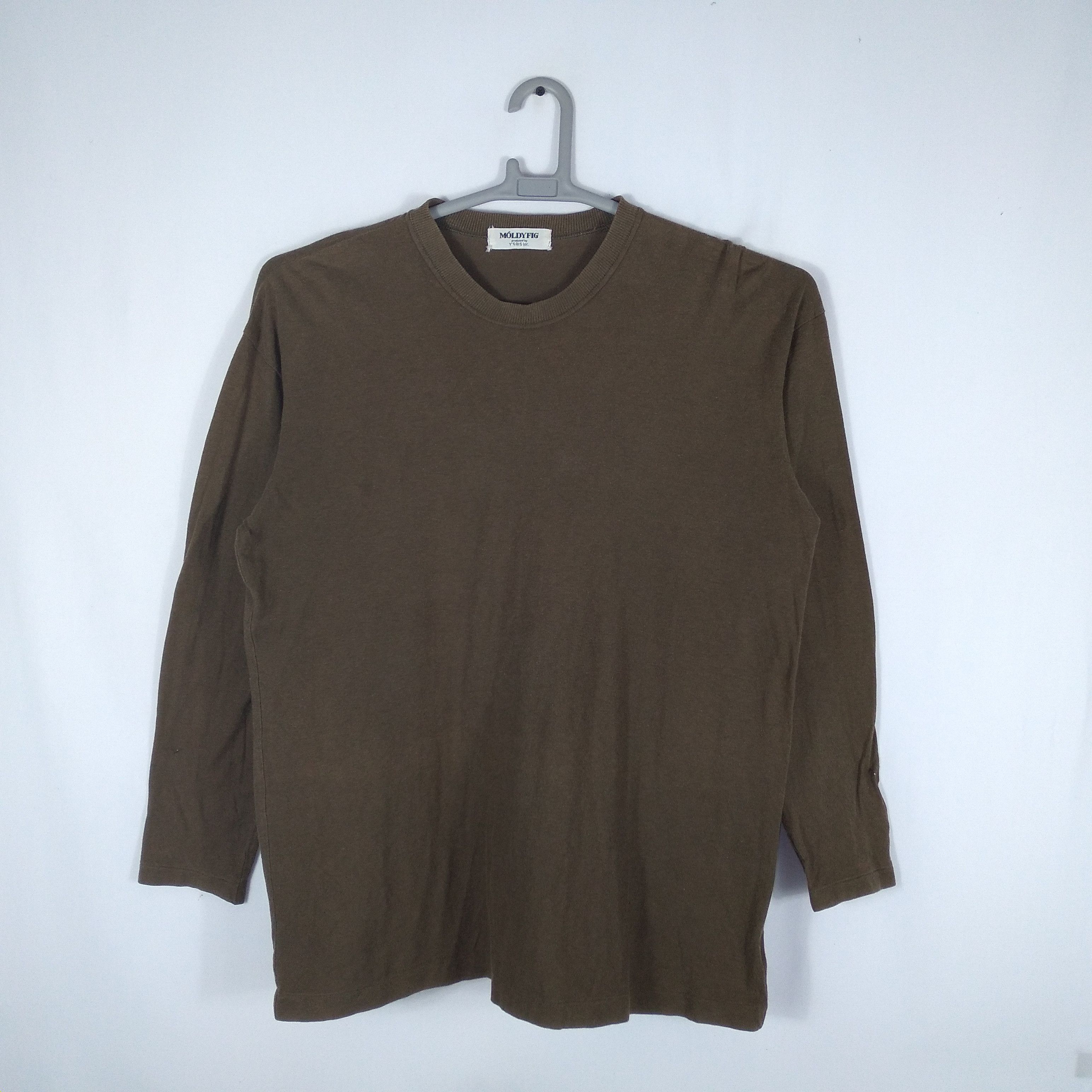 Designer × Vintage × Yohji Yamamoto Moldyfig By Yohji Yamamoto Plain Longsleeves Tee Size US L / EU 52-54 / 3 - 1 Thumbnail