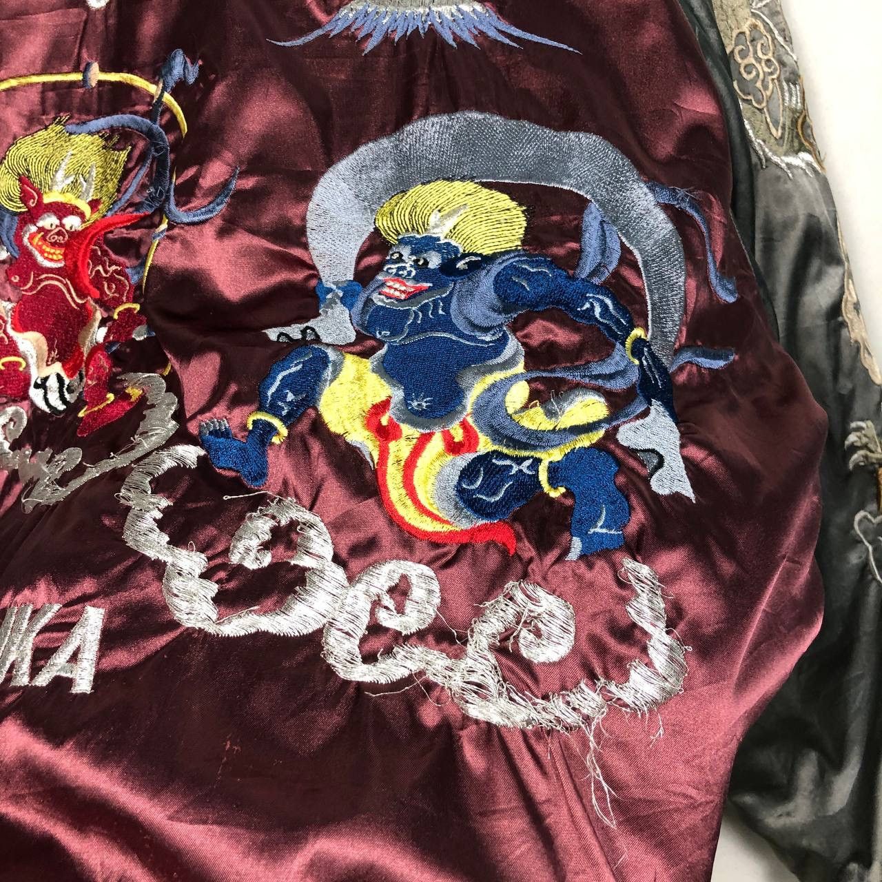 Japanese Brand Vintage Sukajan Fujin & Raijin Japan Yokosuka Jacket Size US L / EU 52-54 / 3 - 8 Thumbnail