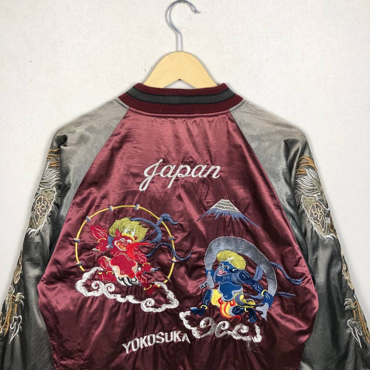 Japanese Brand Vintage Sukajan Fujin & Raijin Japan Yokosuka Jacket Size US L / EU 52-54 / 3 - 3 Thumbnail