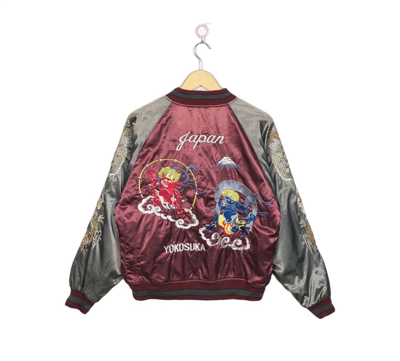 Japanese Brand Vintage Sukajan Fujin & Raijin Japan Yokosuka Jacket Size US L / EU 52-54 / 3 - 1 Thumbnail