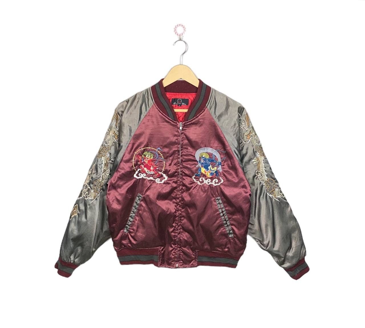 Japanese Brand Vintage Sukajan Fujin & Raijin Japan Yokosuka Jacket Size US L / EU 52-54 / 3 - 2 Thumbnail