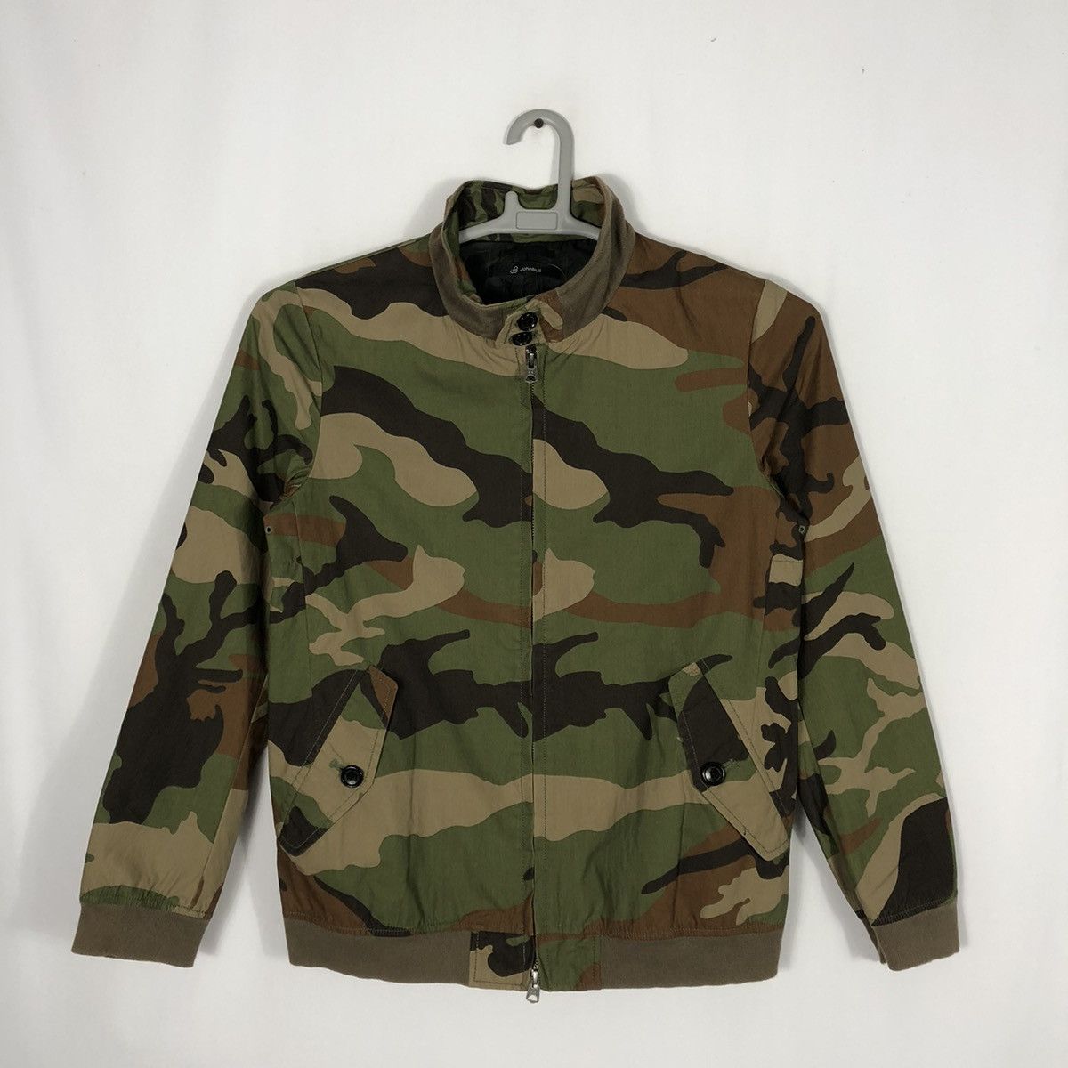Designer × Japanese Brand × Johnbull 🔥Rare🔥John Bull Camo Military Styles Zipper Light Jacket Size US XS / EU 42 / 0 - 1 Thumbnail