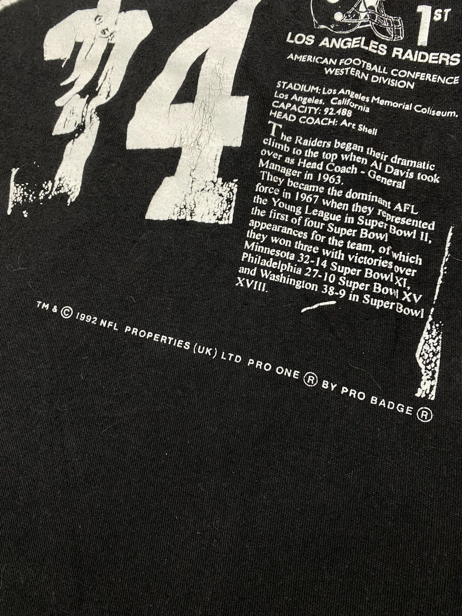 NFL × Vintage Vintage 90s rare Oakland Raiders NFL LA USA Bo Jackson Size US XL / EU 56 / 4 - 3 Thumbnail