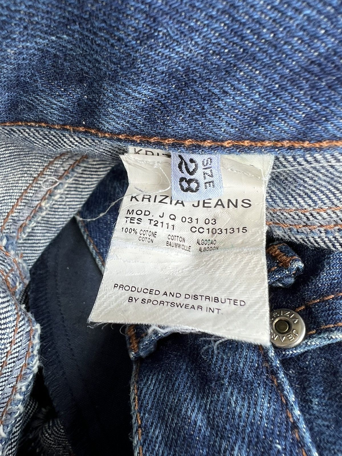 Vintage Vintage 90s Krizia Jeans Hagi Style Denim Flare Jeans Size US 29 - 24 Thumbnail