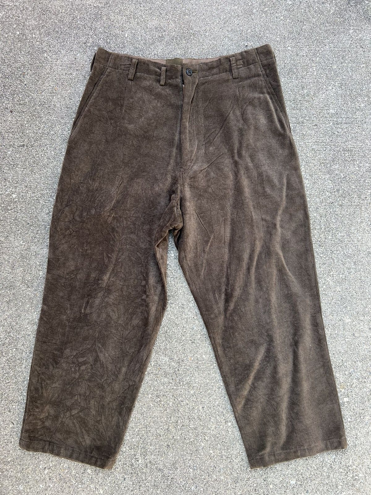 Vintage Vintage Yohji Yamamoto Y’s 1998 A/W Cropped Cord Pant Size US 31 - 1 Thumbnail