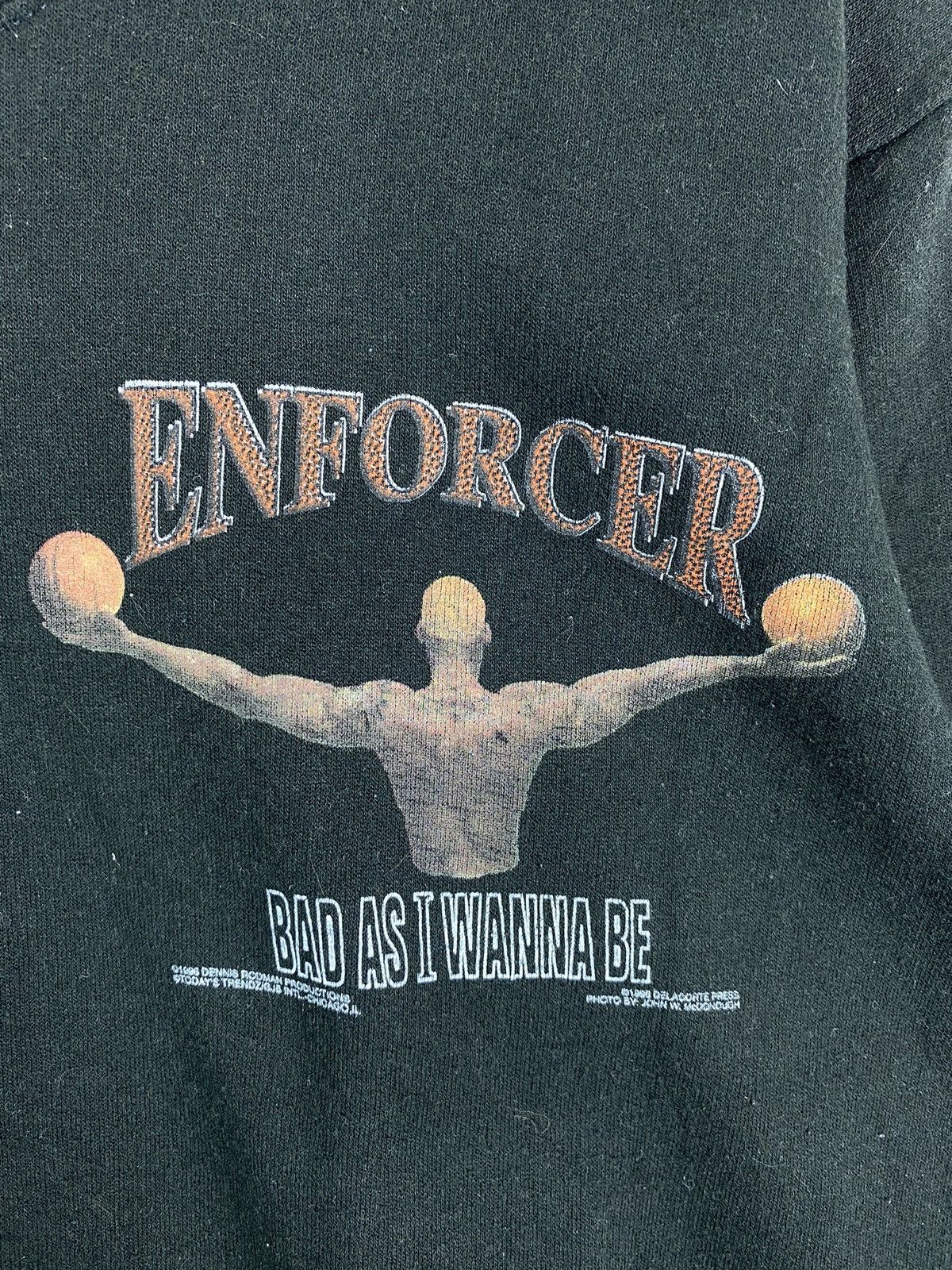 NBA × Rap Tees × Vintage VINTAGE DENNIS RODMAN NBA PLAYER 1996 SWEATSHIRT PULLOVER Size US S / EU 44-46 / 1 - 6 Thumbnail
