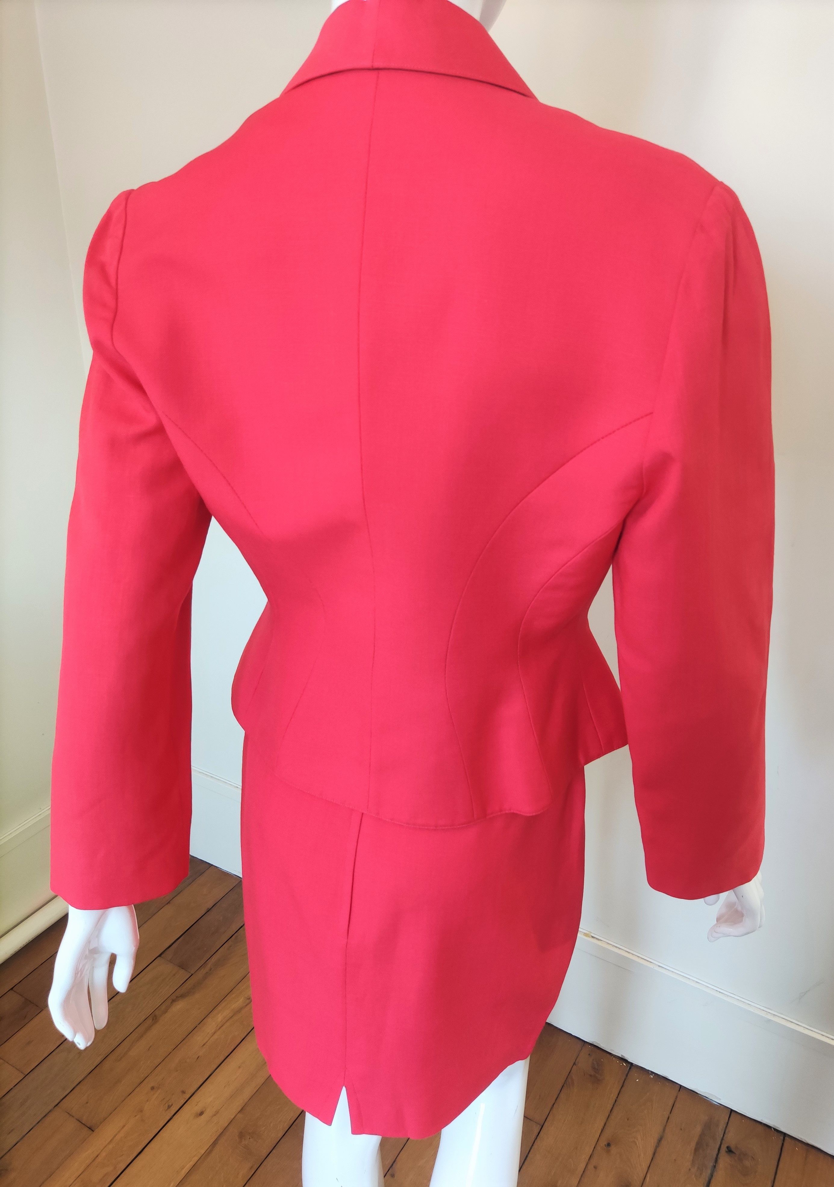 Thierry Mugler Thierry Mugler Vampire Wasp Bee Waist Couture Vintage Suit Size L / US 10 / IT 46 - 8 Thumbnail