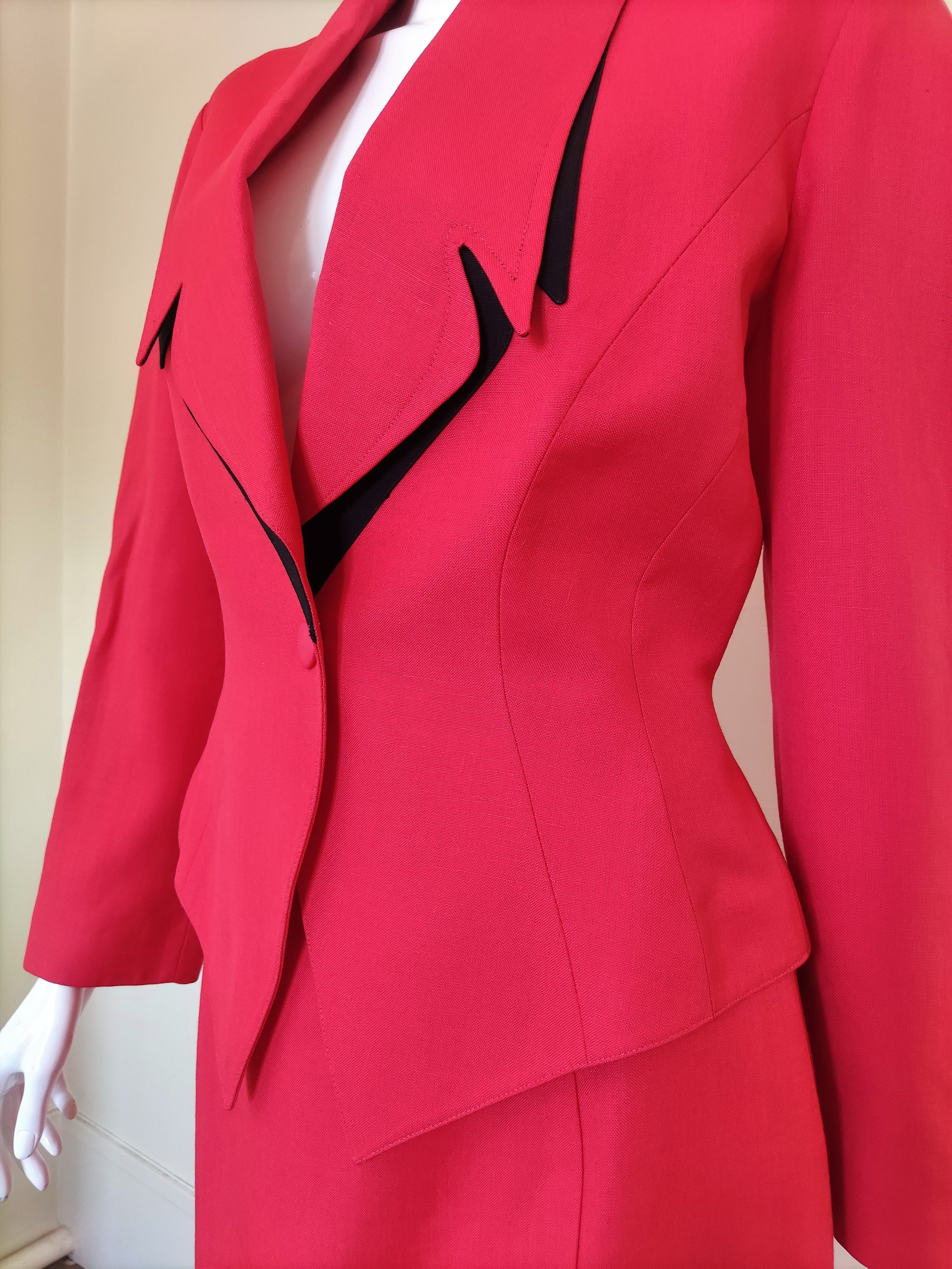 Thierry Mugler Thierry Mugler Vampire Wasp Bee Waist Couture Vintage Suit Size L / US 10 / IT 46 - 11 Thumbnail