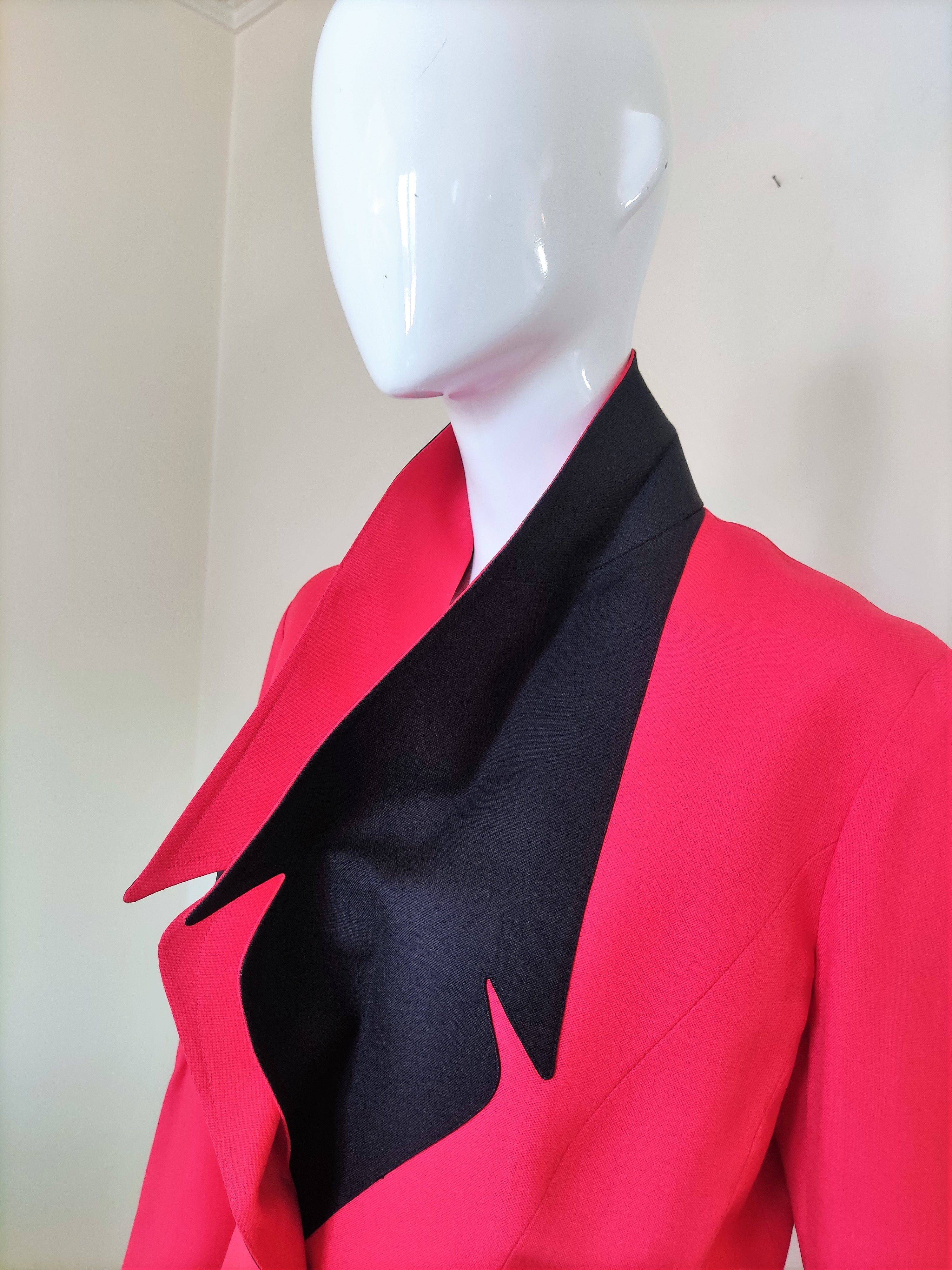Thierry Mugler Thierry Mugler Vampire Wasp Bee Waist Couture Vintage Suit Size L / US 10 / IT 46 - 12 Thumbnail