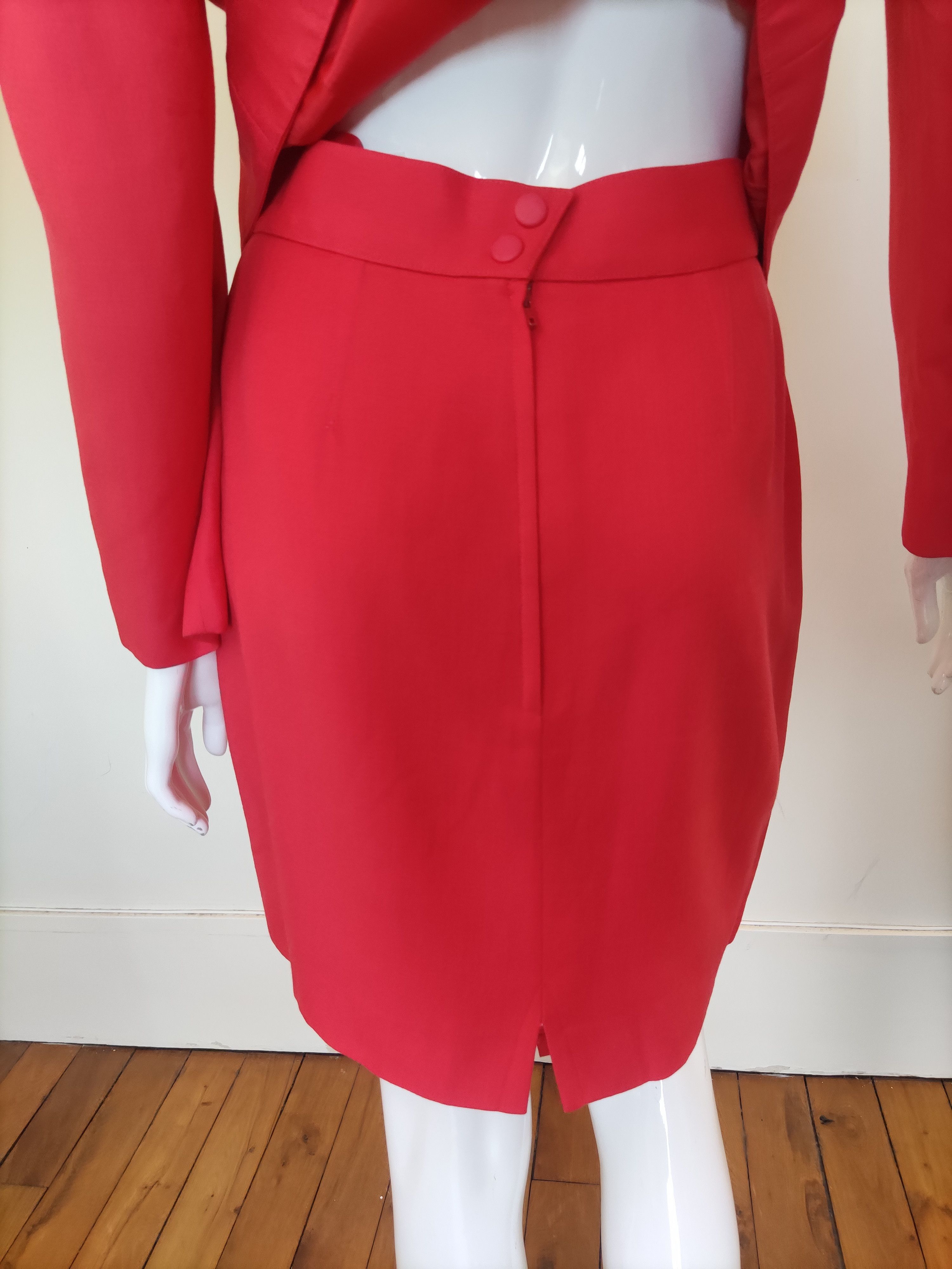 Thierry Mugler Thierry Mugler Vampire Wasp Bee Waist Couture Vintage Suit Size L / US 10 / IT 46 - 9 Thumbnail